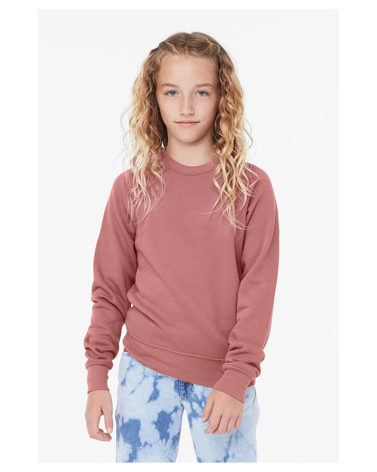 Bella Canvas Youth Sponge Fleece Raglan Sweatshirt