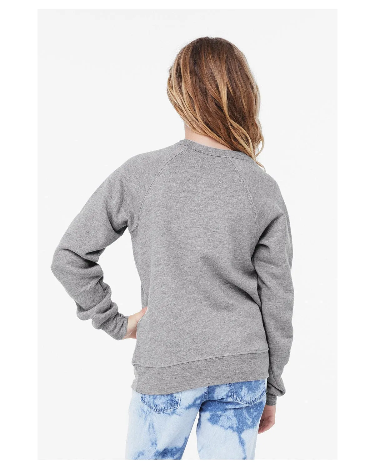 Bella Canvas Youth Sponge Fleece Raglan Sweatshirt