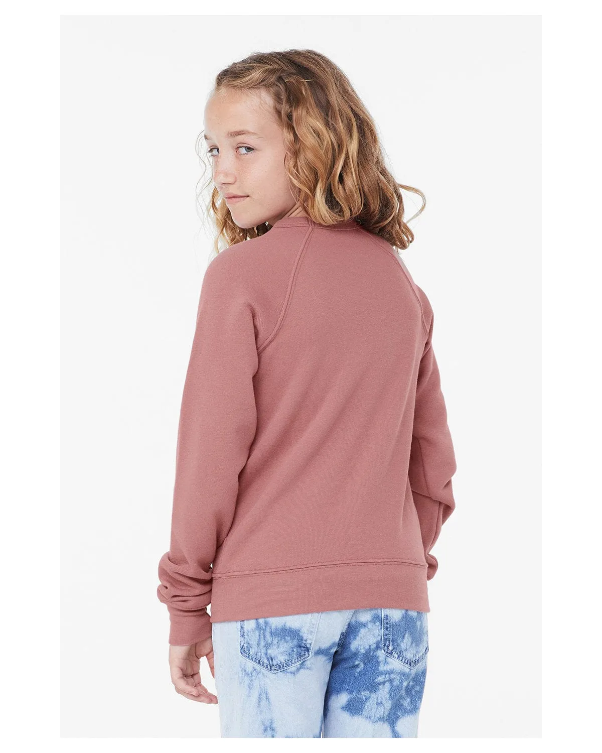 Bella Canvas Youth Sponge Fleece Raglan Sweatshirt