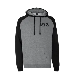Beta Upsilon Chi Embroidered Raglan Hooded Sweatshirt