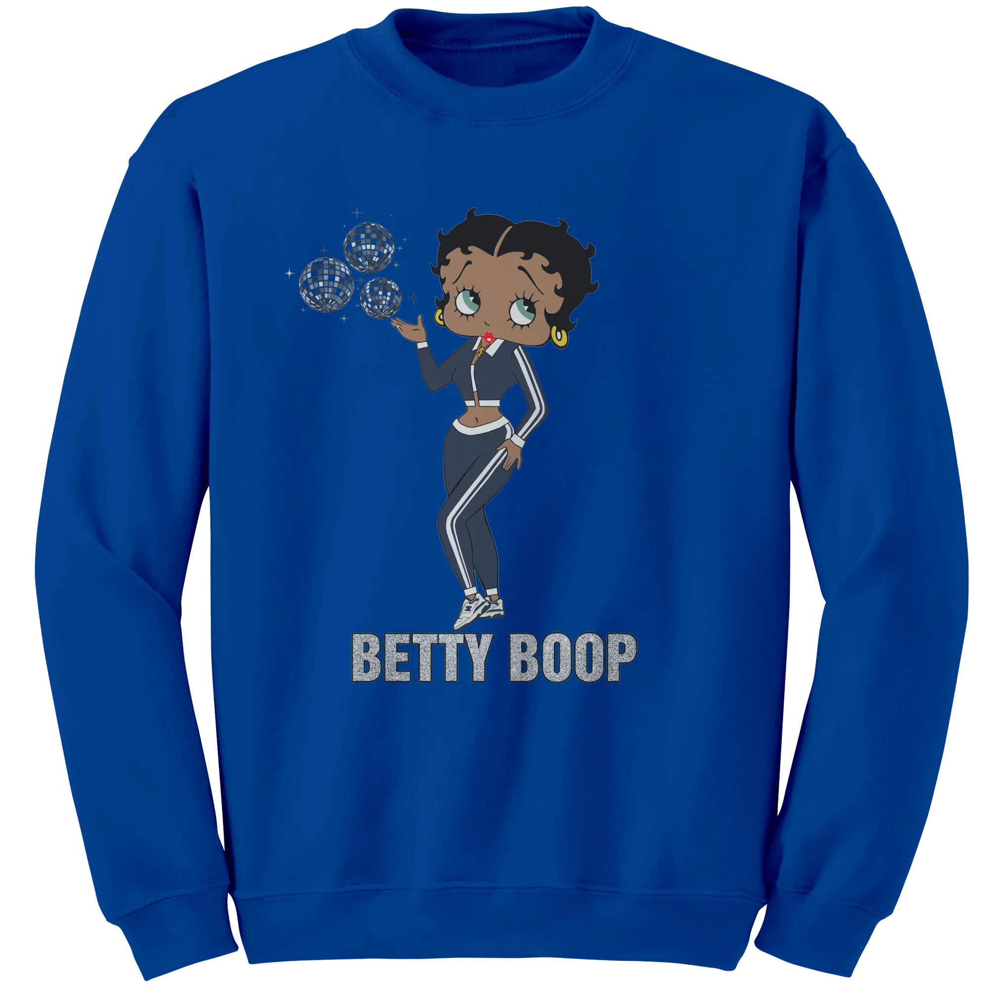 Betty Boop Sweatshirt, Betty Boop Graphic Sweatshirt Gifts for Her, Black Womens Sweater, Black Pride Sweatshirt, Black Girl Streetwear Gift