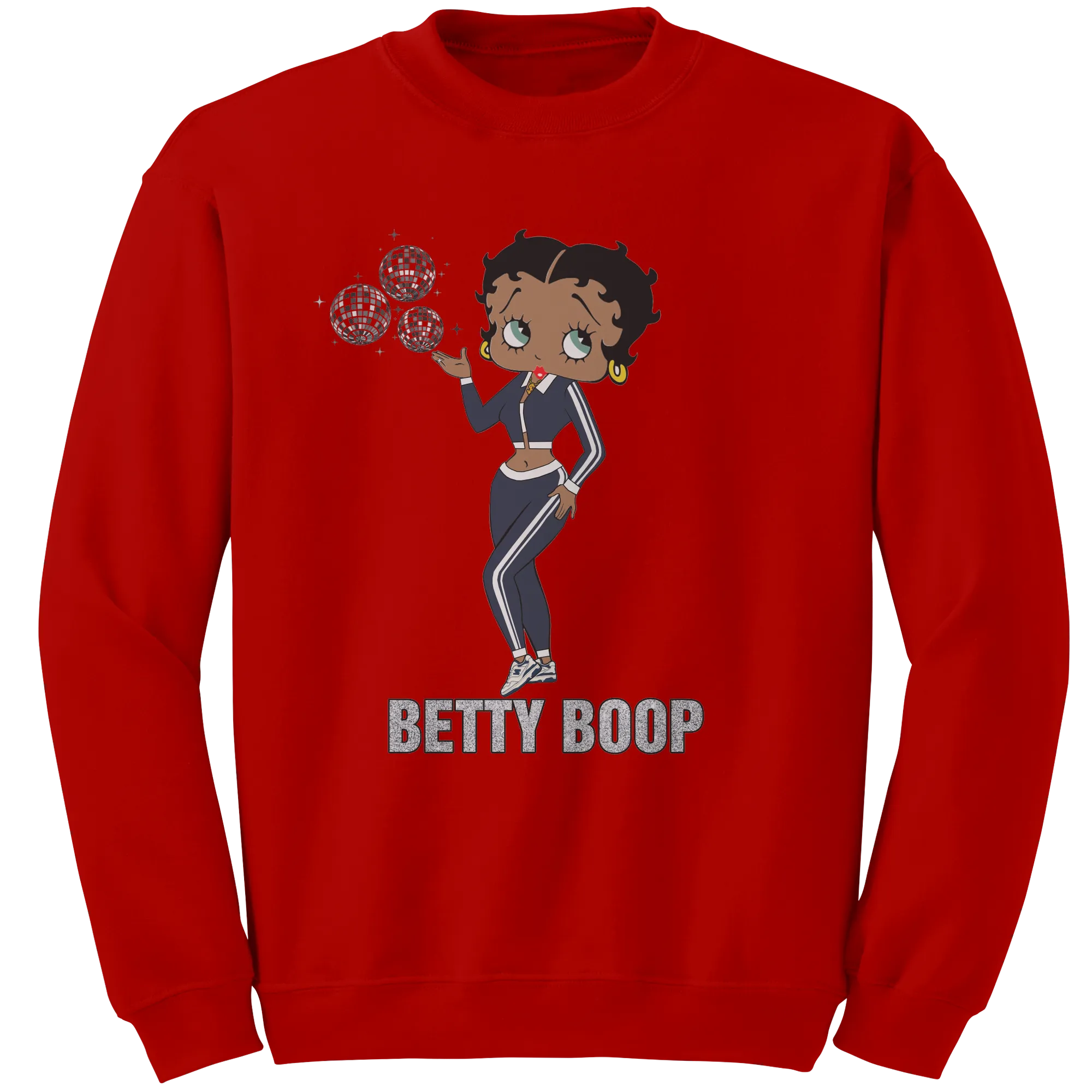 Betty Boop Sweatshirt, Betty Boop Graphic Sweatshirt Gifts for Her, Black Womens Sweater, Black Pride Sweatshirt, Black Girl Streetwear Gift