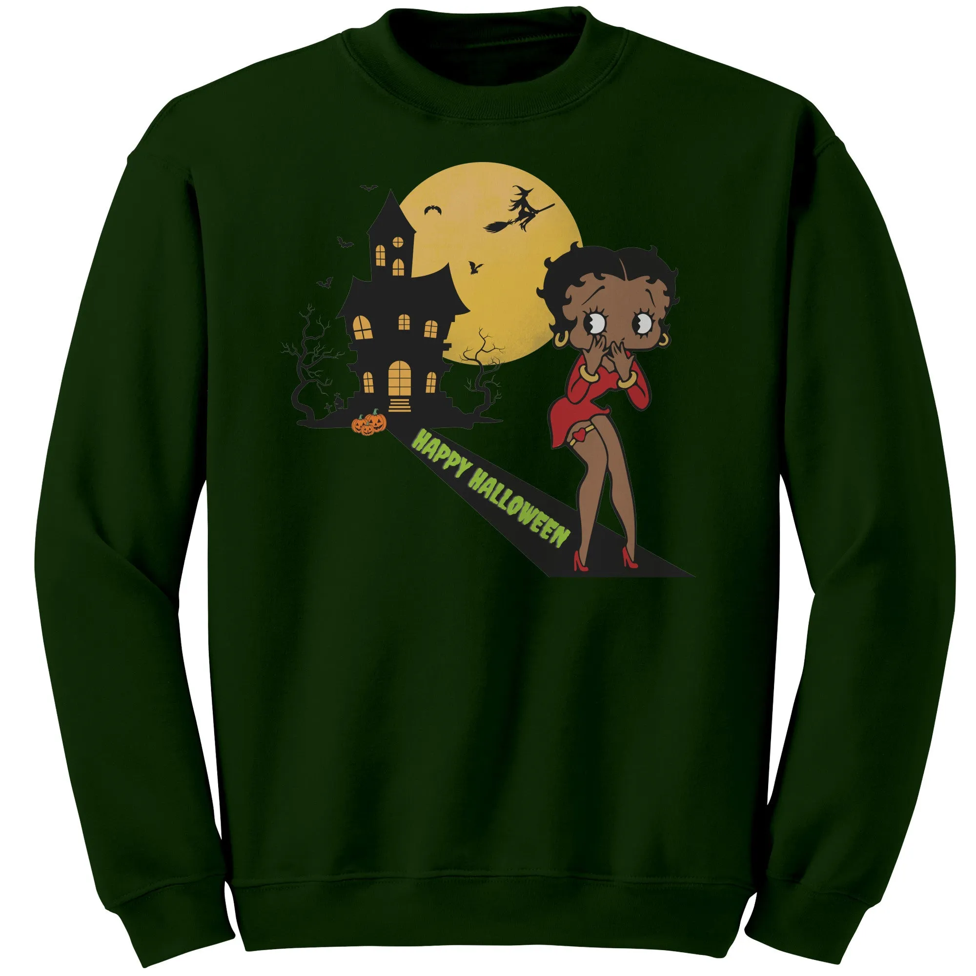 Betty Boop Sweatshirt, Cute Betty Boop Halloween Sweatshirt, Spooky Season Sweatshirt, Funny Halloween Gift For Her Betty Boop Womens Shirt