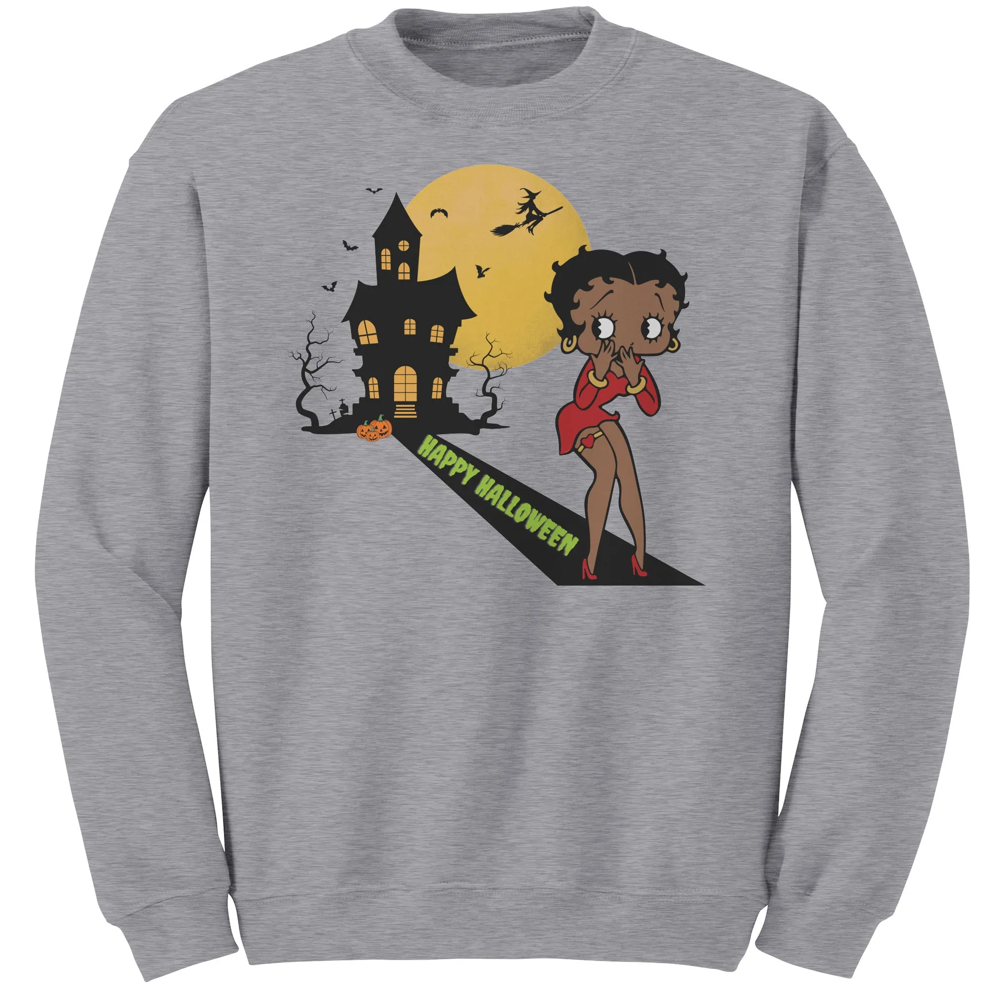 Betty Boop Sweatshirt, Cute Betty Boop Halloween Sweatshirt, Spooky Season Sweatshirt, Funny Halloween Gift For Her Betty Boop Womens Shirt