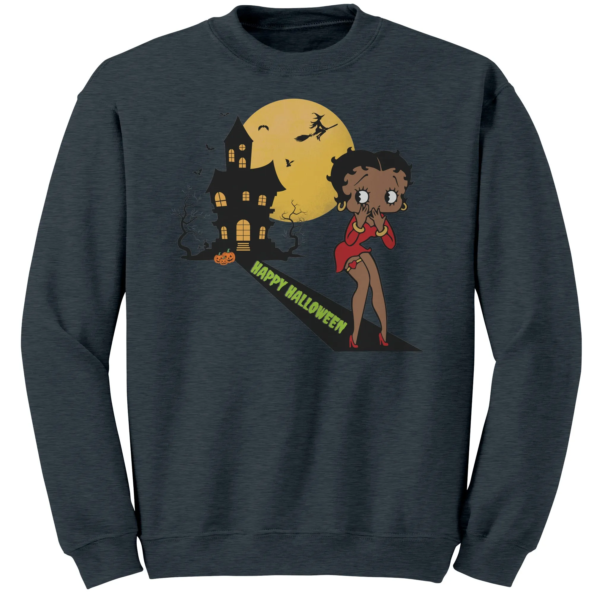 Betty Boop Sweatshirt, Cute Betty Boop Halloween Sweatshirt, Spooky Season Sweatshirt, Funny Halloween Gift For Her Betty Boop Womens Shirt