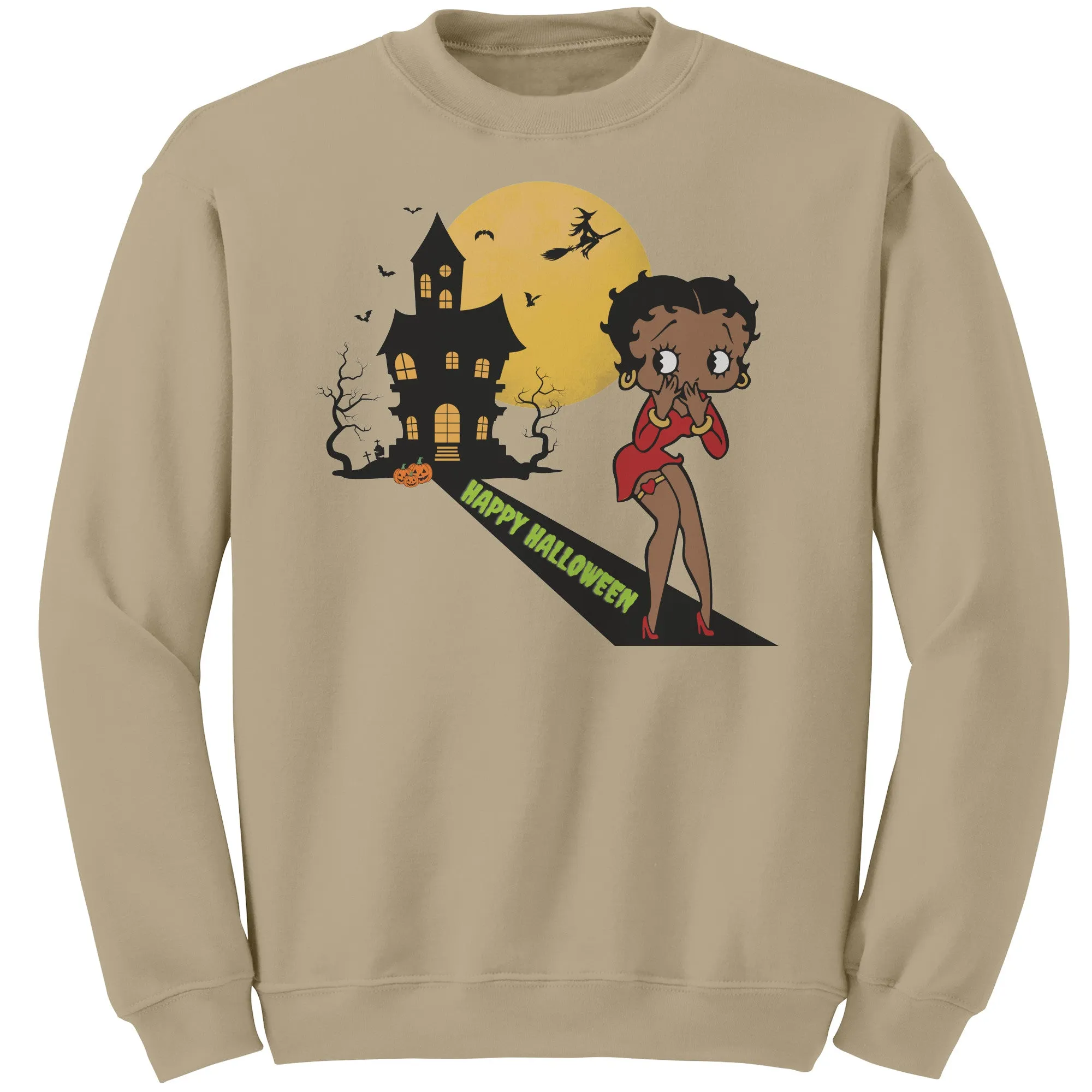 Betty Boop Sweatshirt, Cute Betty Boop Halloween Sweatshirt, Spooky Season Sweatshirt, Funny Halloween Gift For Her Betty Boop Womens Shirt