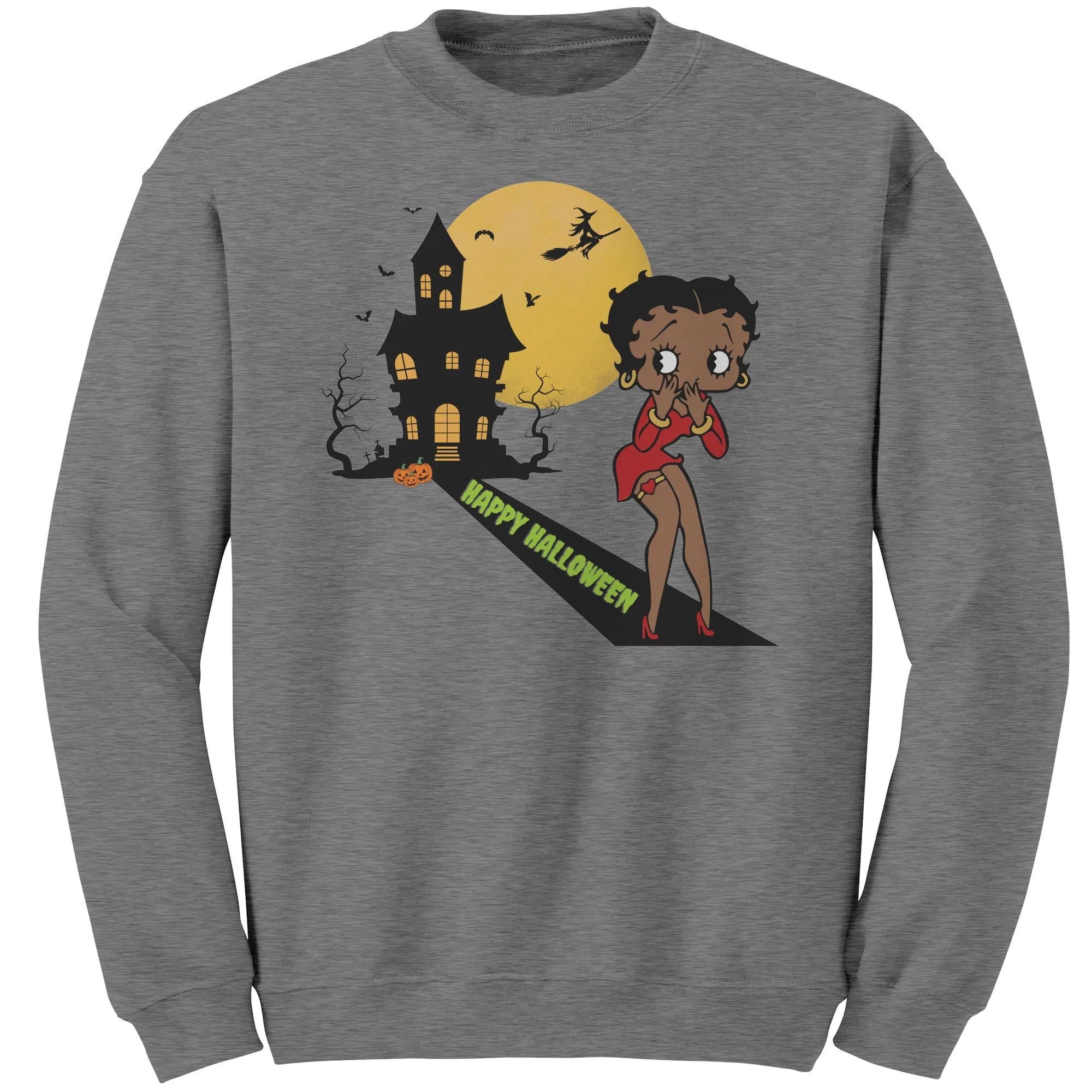 Betty Boop Sweatshirt, Cute Betty Boop Halloween Sweatshirt, Spooky Season Sweatshirt, Funny Halloween Gift For Her Betty Boop Womens Shirt