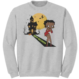 Betty Boop Sweatshirt, Cute Betty Boop Halloween Sweatshirt, Spooky Season Sweatshirt, Funny Halloween Gift For Her Betty Boop Womens Shirt