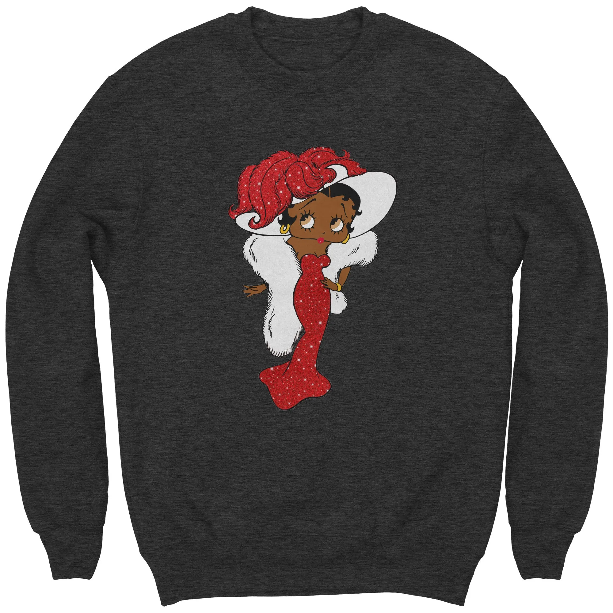 Betty Boop Sweatshirt for Women Betty Boop Graphic Sweatshirt, Christmas Gift for Her, Betty Boop Womens Sweatshirt Gift, Christmas Sweater