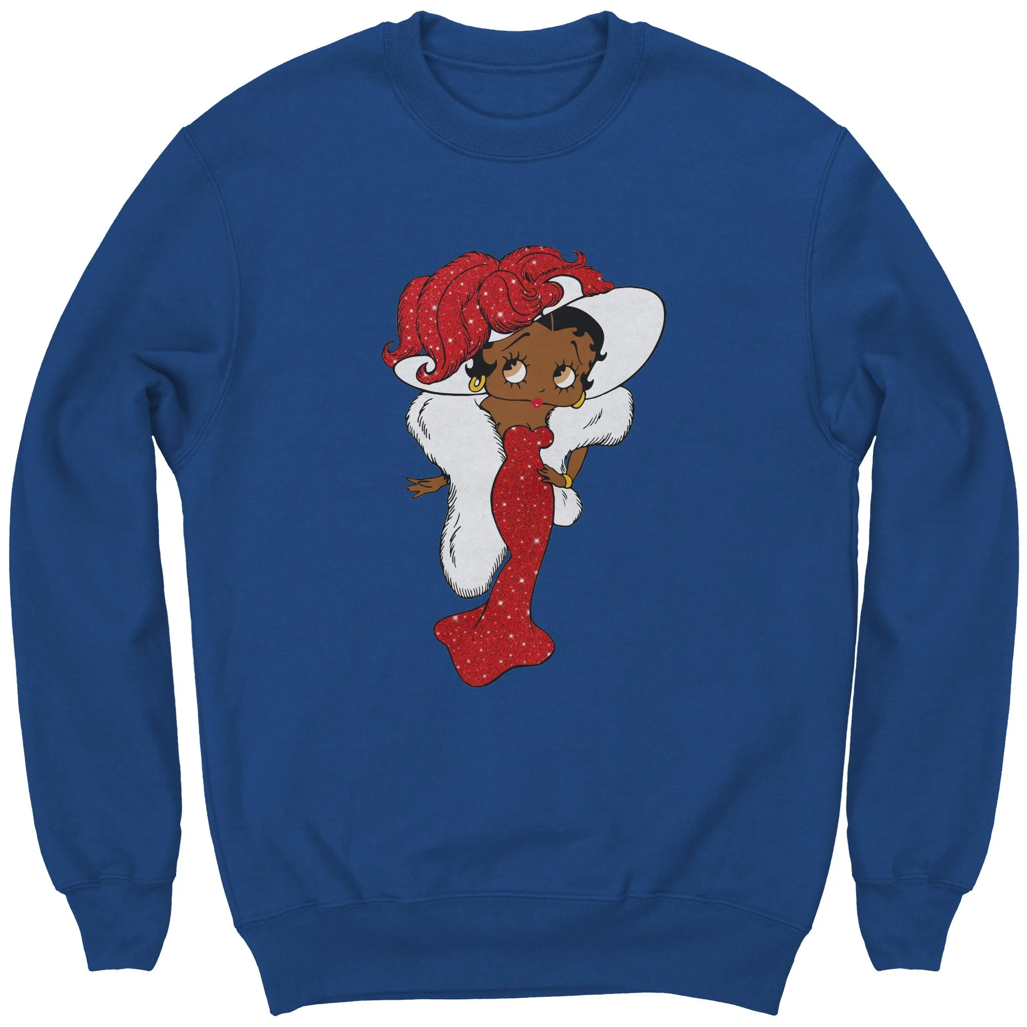 Betty Boop Sweatshirt for Women Betty Boop Graphic Sweatshirt, Christmas Gift for Her, Betty Boop Womens Sweatshirt Gift, Christmas Sweater