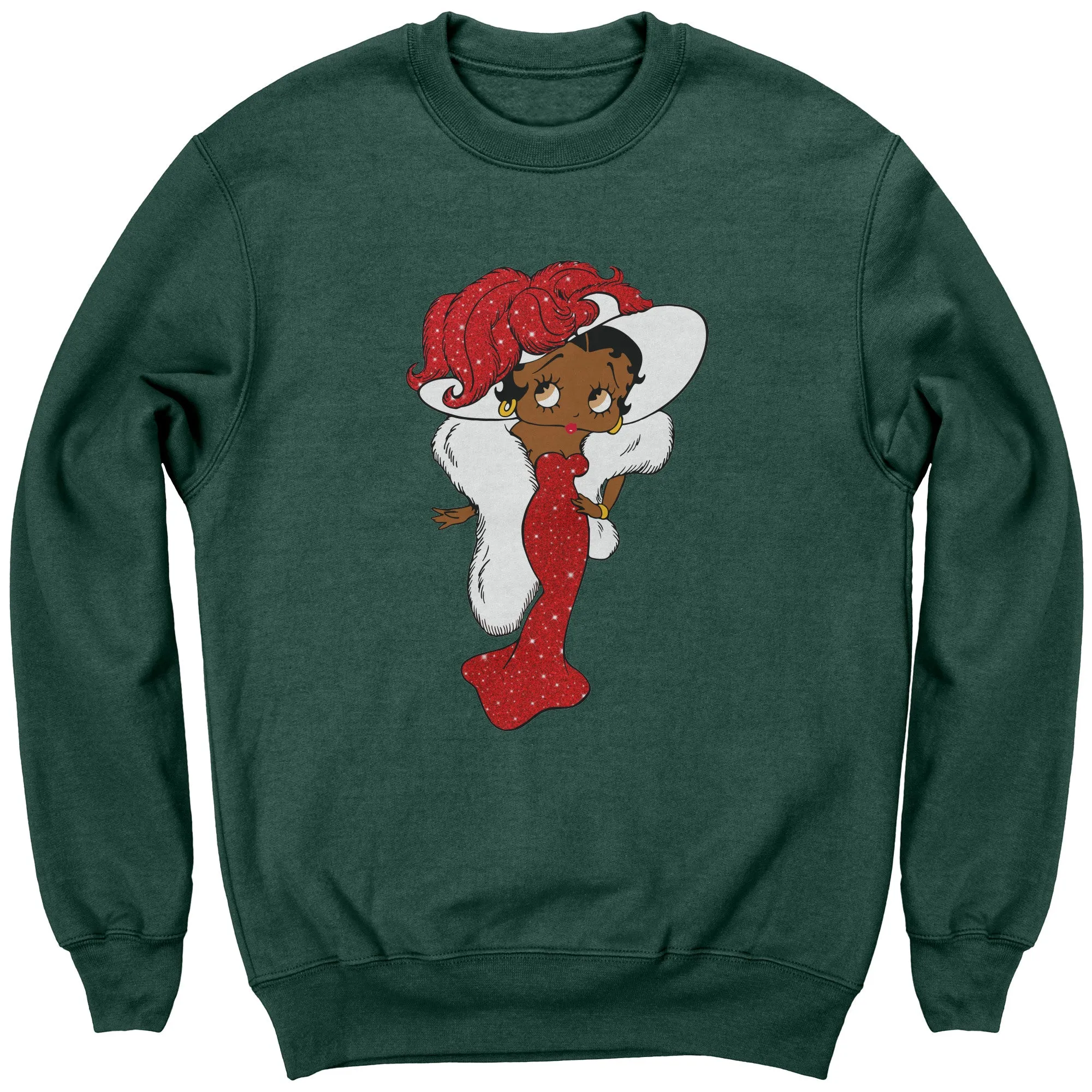 Betty Boop Sweatshirt for Women Betty Boop Graphic Sweatshirt, Christmas Gift for Her, Betty Boop Womens Sweatshirt Gift, Christmas Sweater