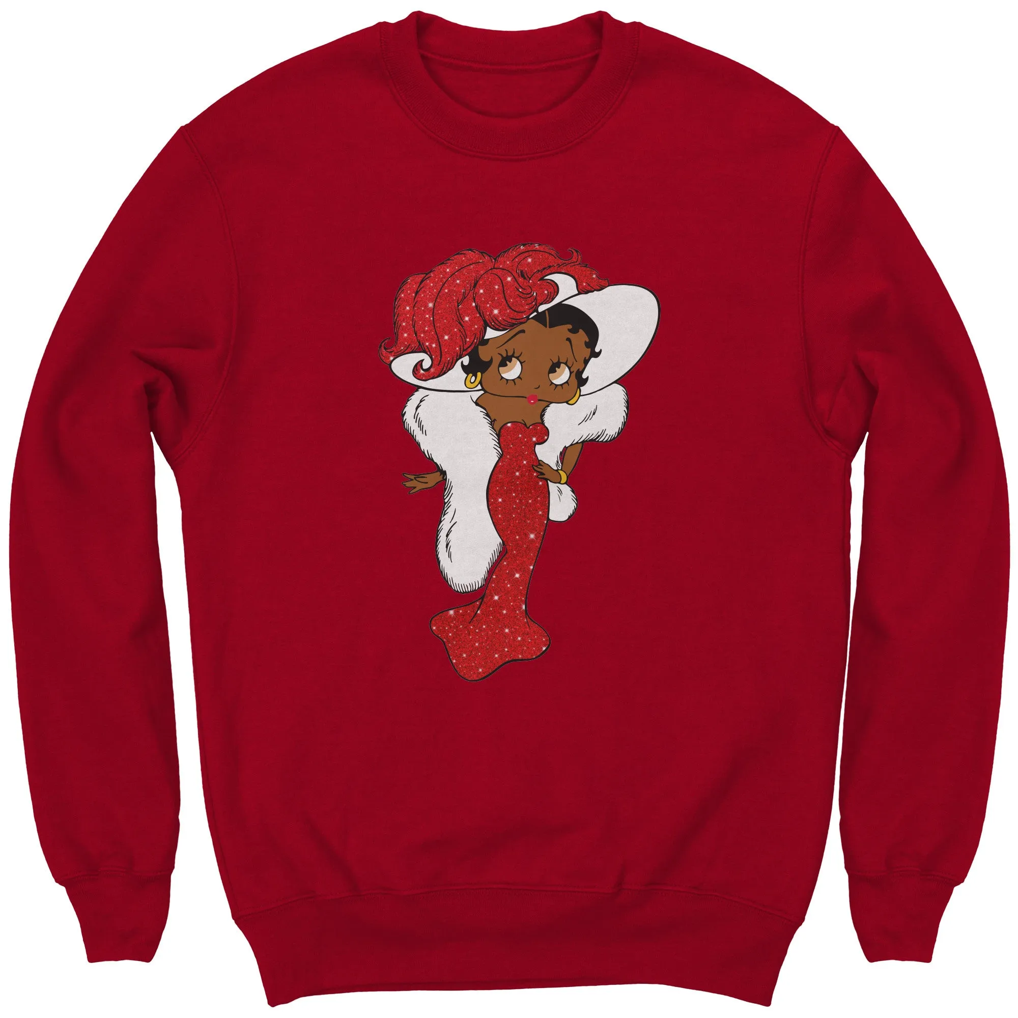 Betty Boop Sweatshirt for Women Betty Boop Graphic Sweatshirt, Christmas Gift for Her, Betty Boop Womens Sweatshirt Gift, Christmas Sweater