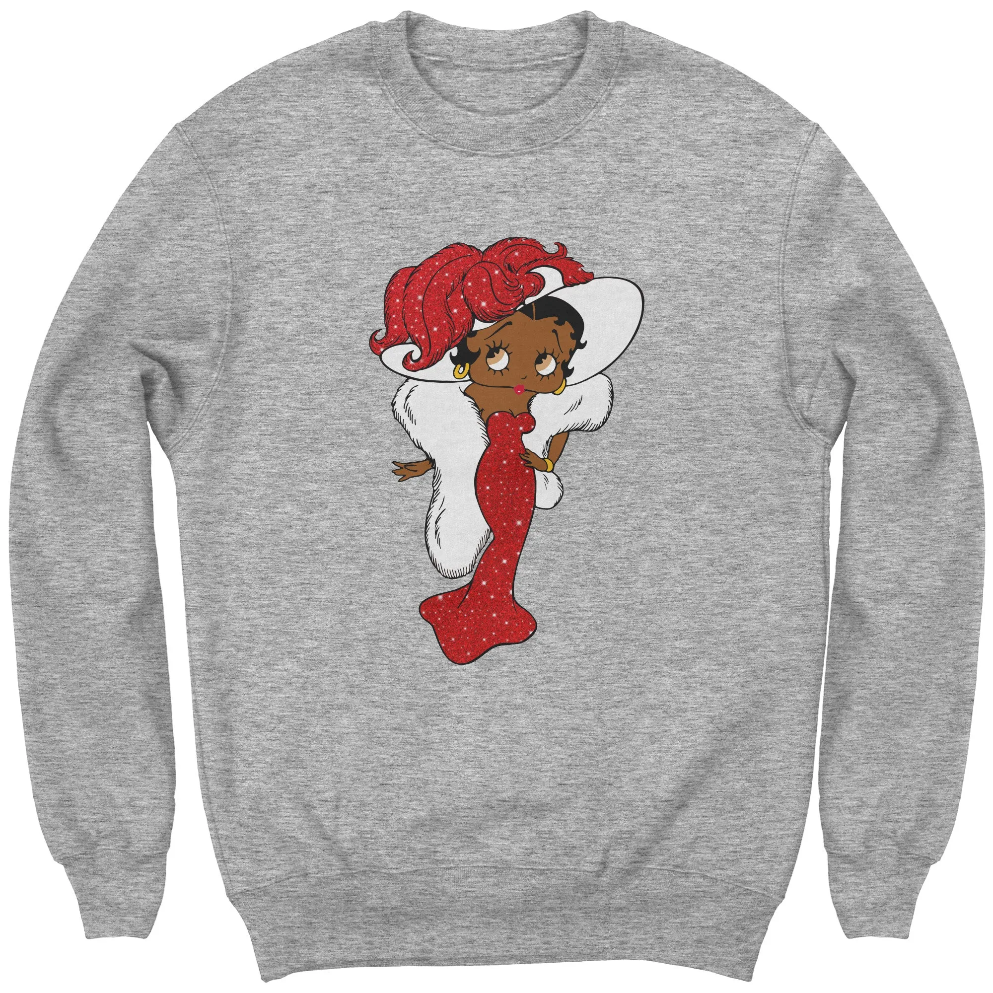 Betty Boop Sweatshirt for Women Betty Boop Graphic Sweatshirt, Christmas Gift for Her, Betty Boop Womens Sweatshirt Gift, Christmas Sweater