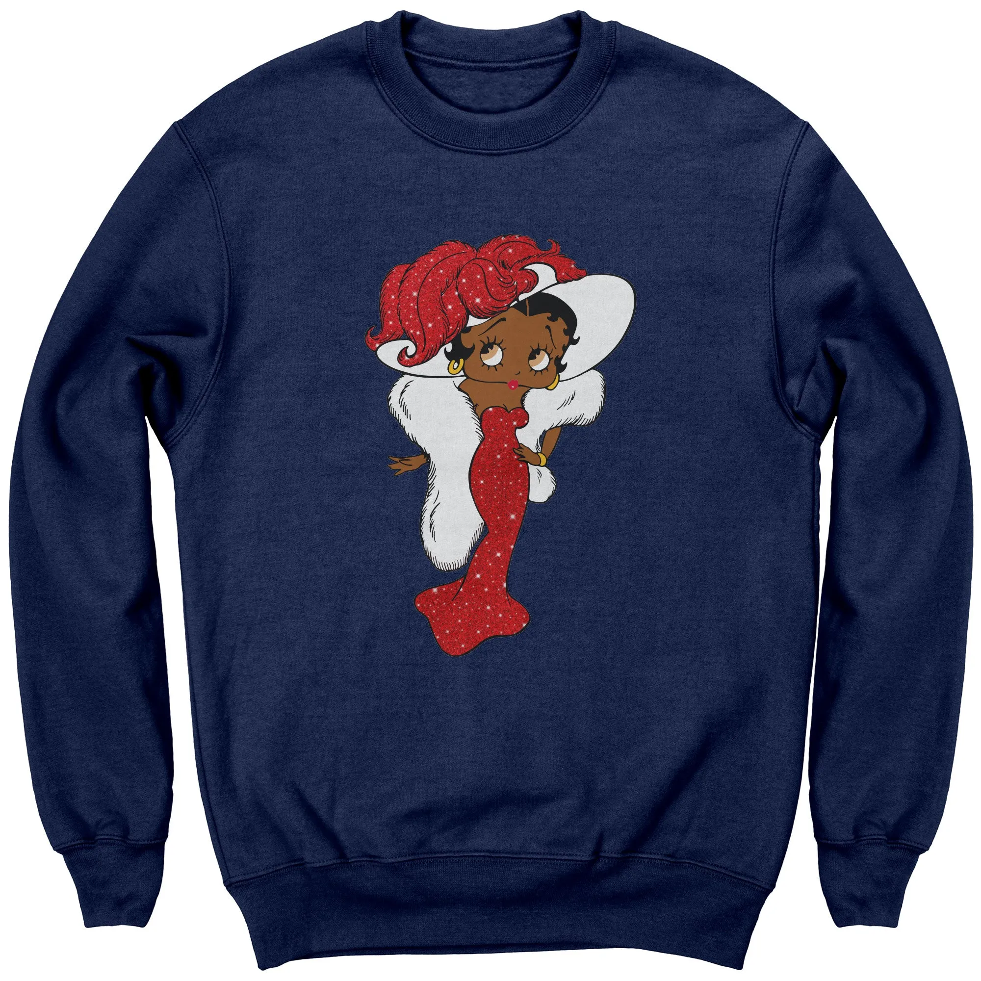 Betty Boop Sweatshirt for Women Betty Boop Graphic Sweatshirt, Christmas Gift for Her, Betty Boop Womens Sweatshirt Gift, Christmas Sweater