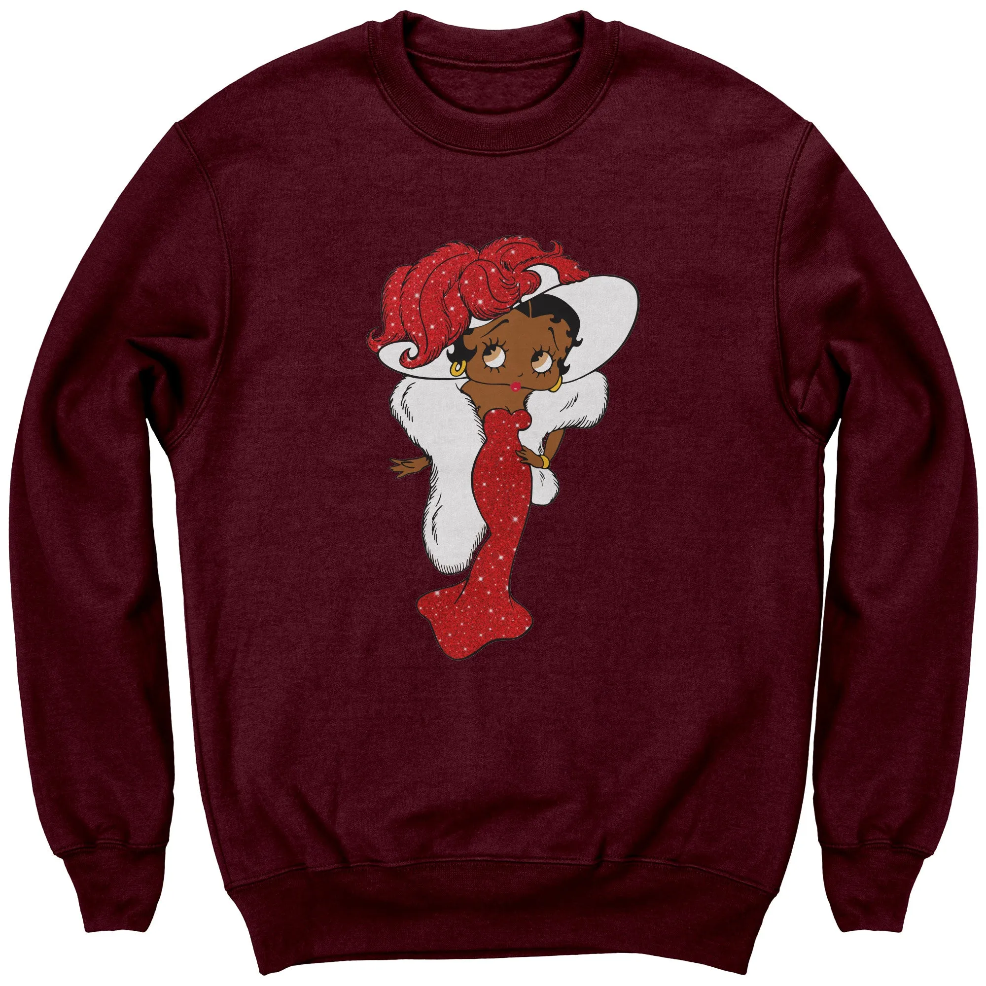 Betty Boop Sweatshirt for Women Betty Boop Graphic Sweatshirt, Christmas Gift for Her, Betty Boop Womens Sweatshirt Gift, Christmas Sweater
