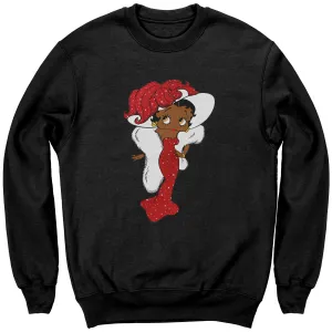 Betty Boop Sweatshirt for Women Betty Boop Graphic Sweatshirt, Christmas Gift for Her, Betty Boop Womens Sweatshirt Gift, Christmas Sweater