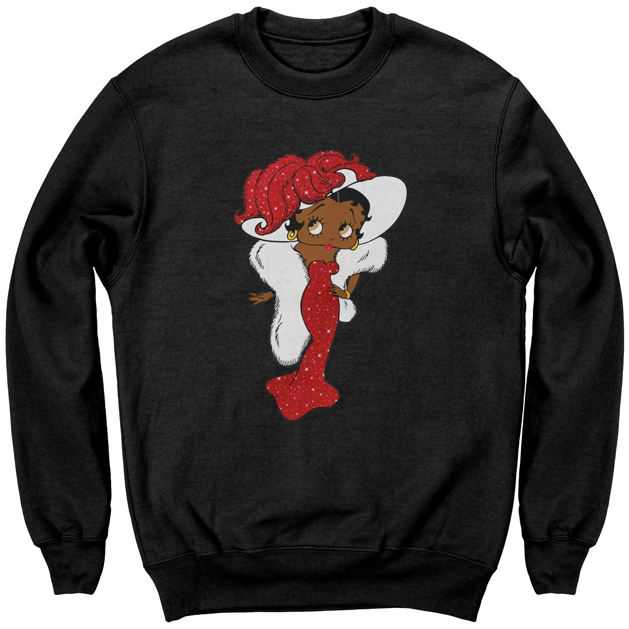 Betty Boop Sweatshirt for Women Betty Boop Graphic Sweatshirt, Christmas Gift for Her, Betty Boop Womens Sweatshirt Gift, Christmas Sweater