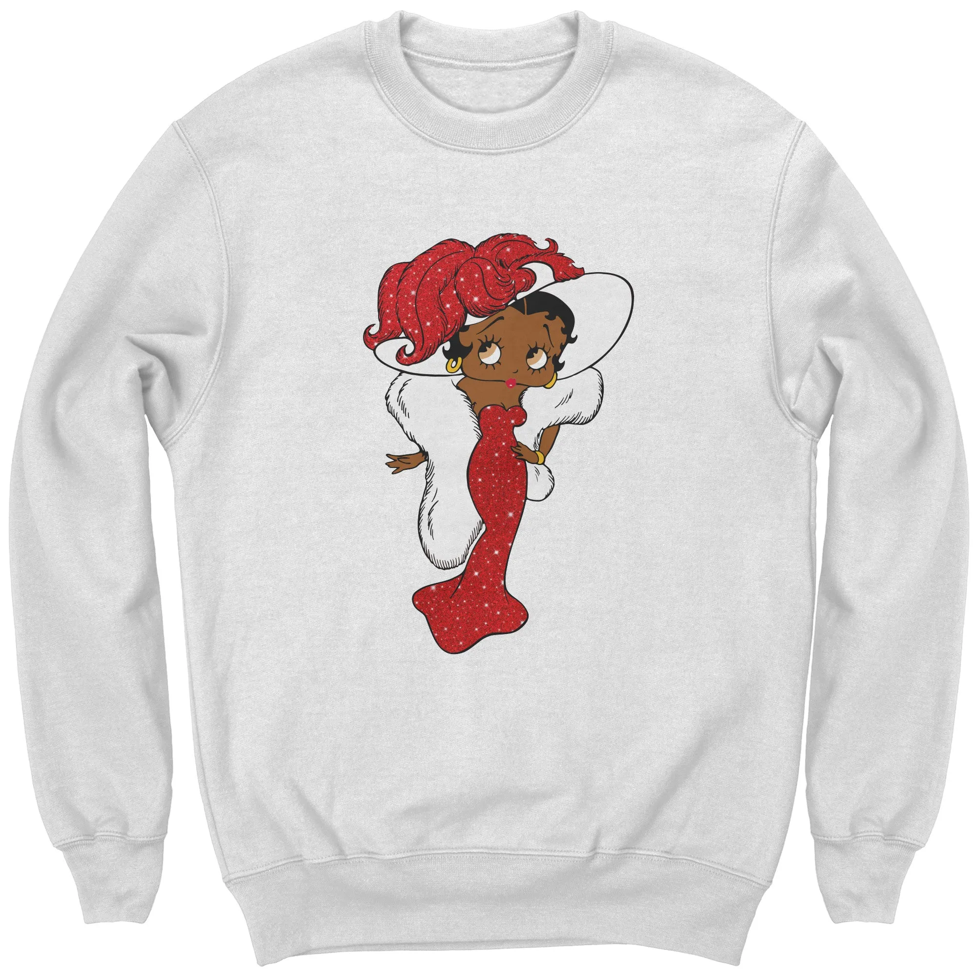 Betty Boop Sweatshirt for Women Betty Boop Graphic Sweatshirt, Christmas Gift for Her, Betty Boop Womens Sweatshirt Gift, Christmas Sweater