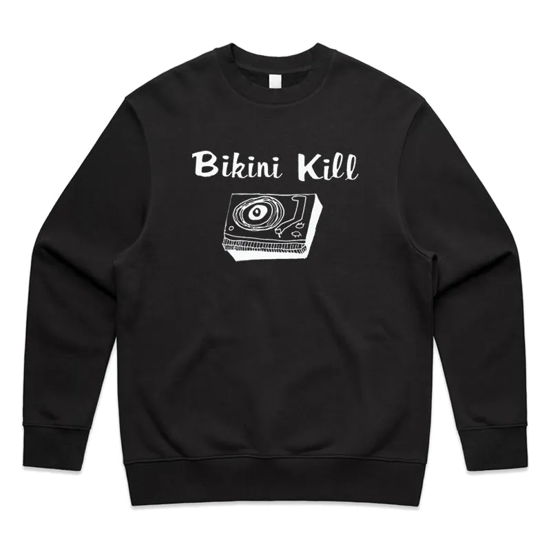 BIKINI KILL 'Record Player' Crewneck Sweat