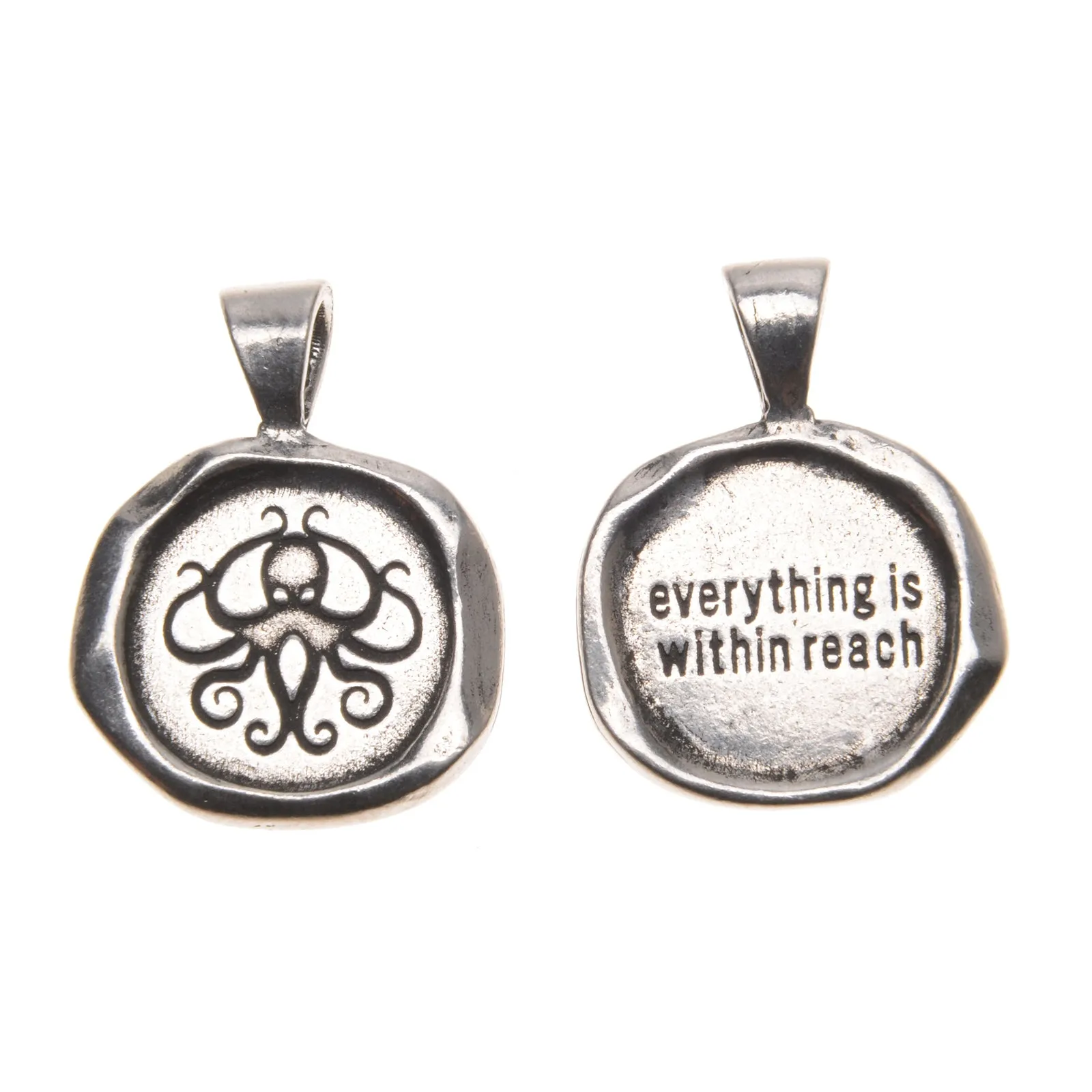 Black Acai Seeds of Life Bracelet with Wax Seal