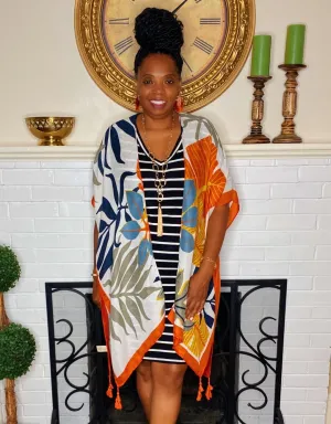 Black & White Stripe T-Shirt Dress Curvy