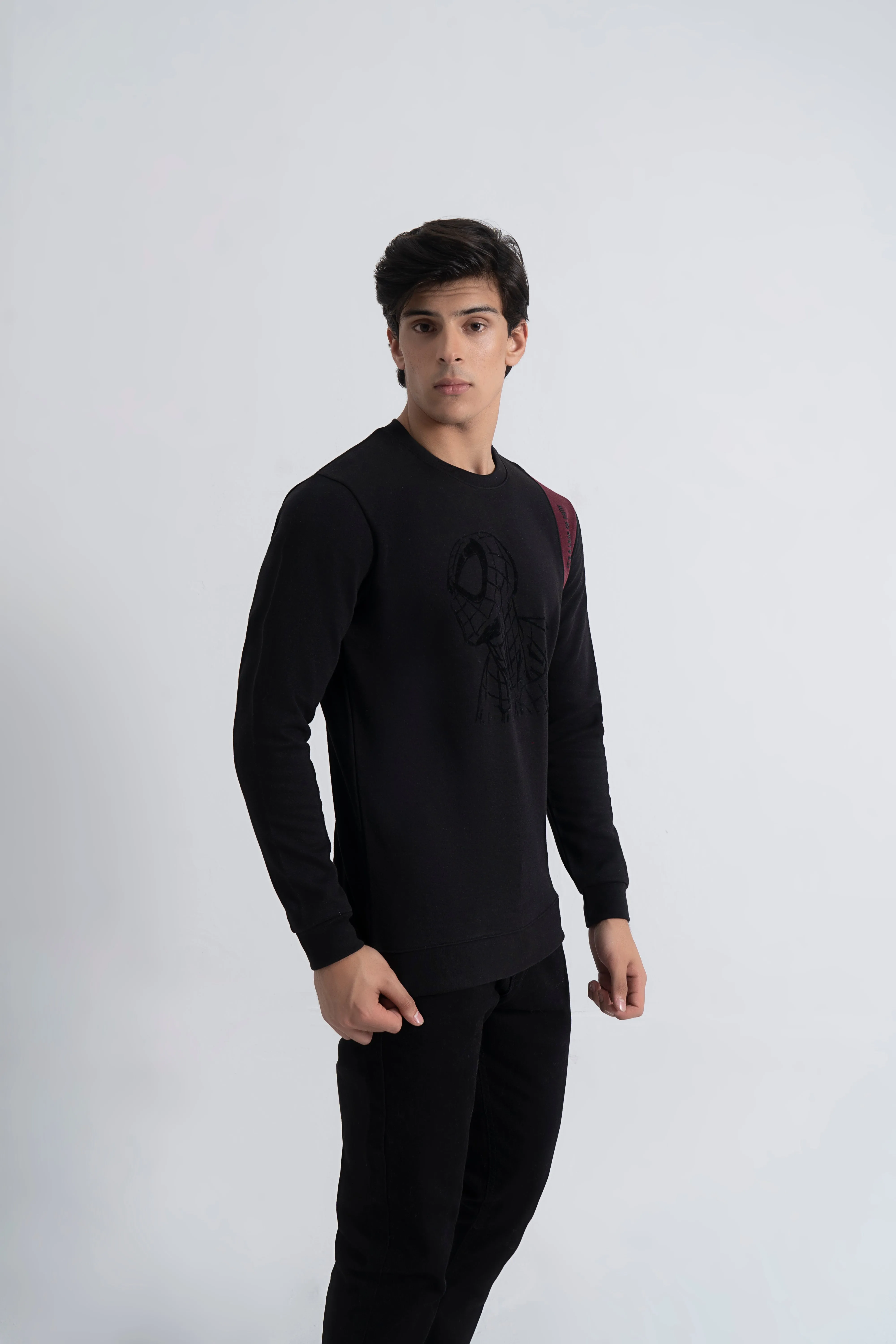 Black Graphic Sweatshirt