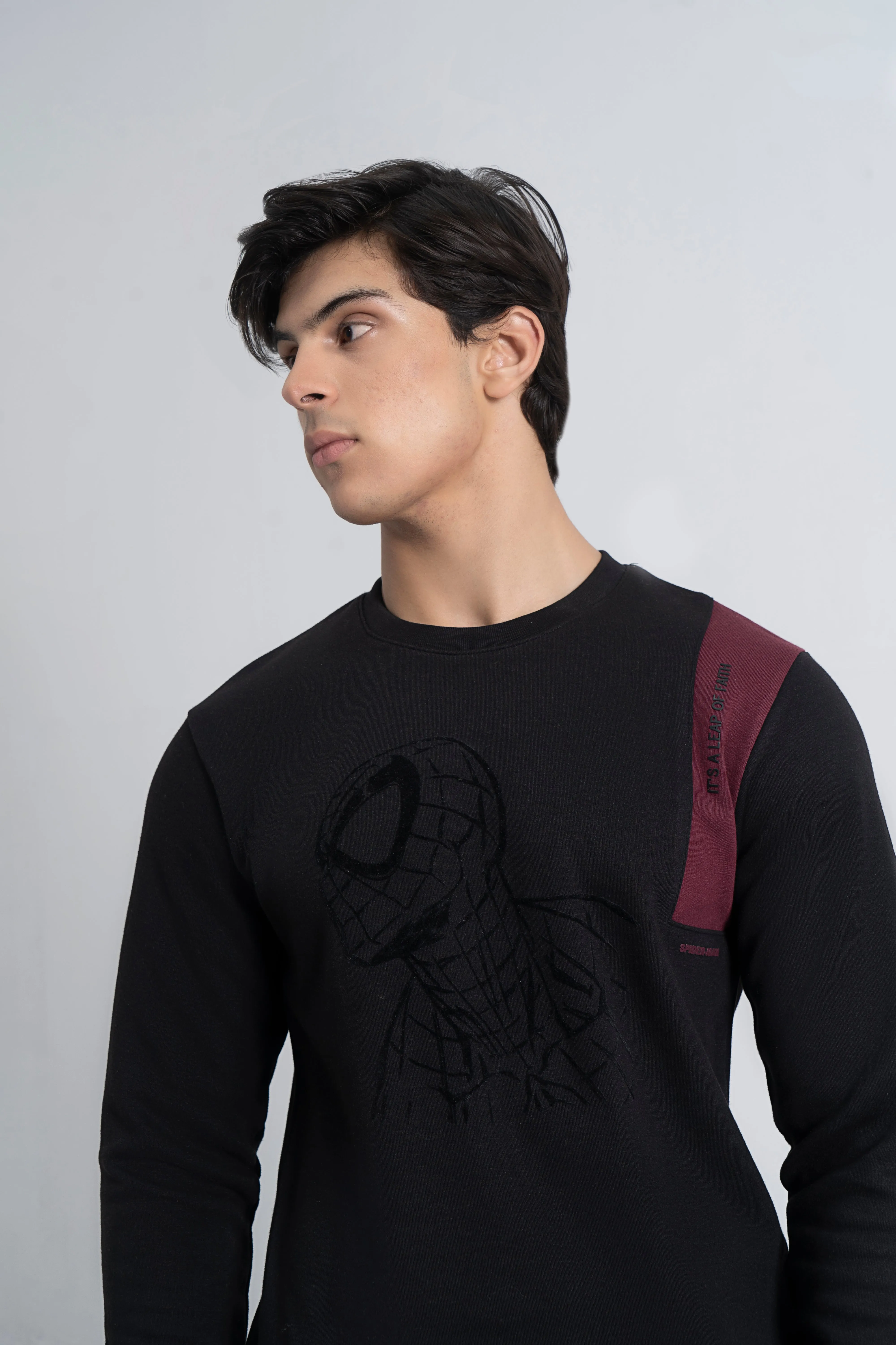 Black Graphic Sweatshirt