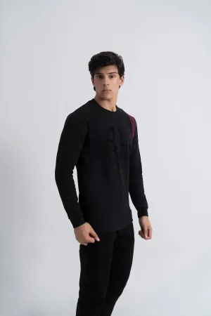 Black Graphic Sweatshirt
