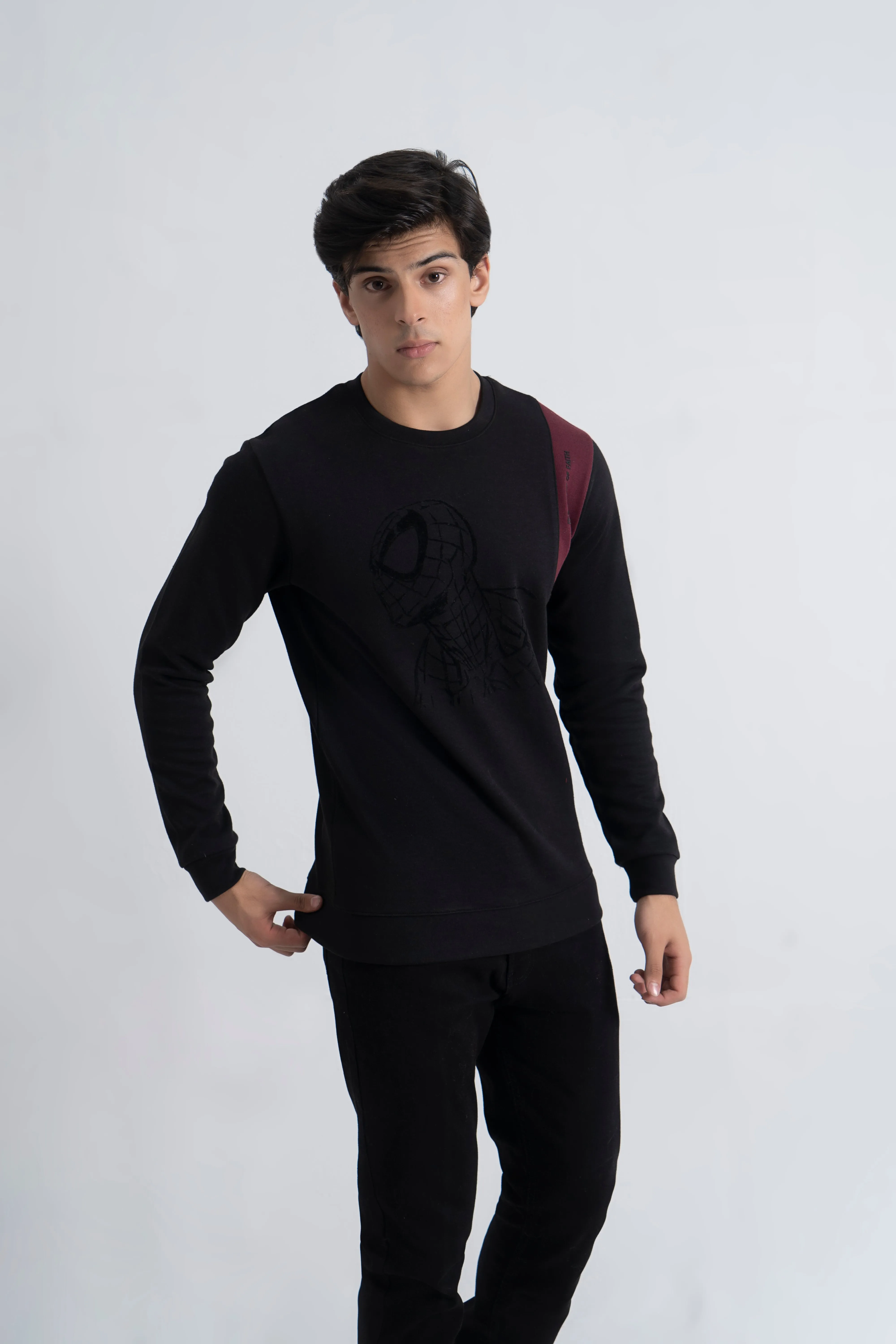 Black Graphic Sweatshirt