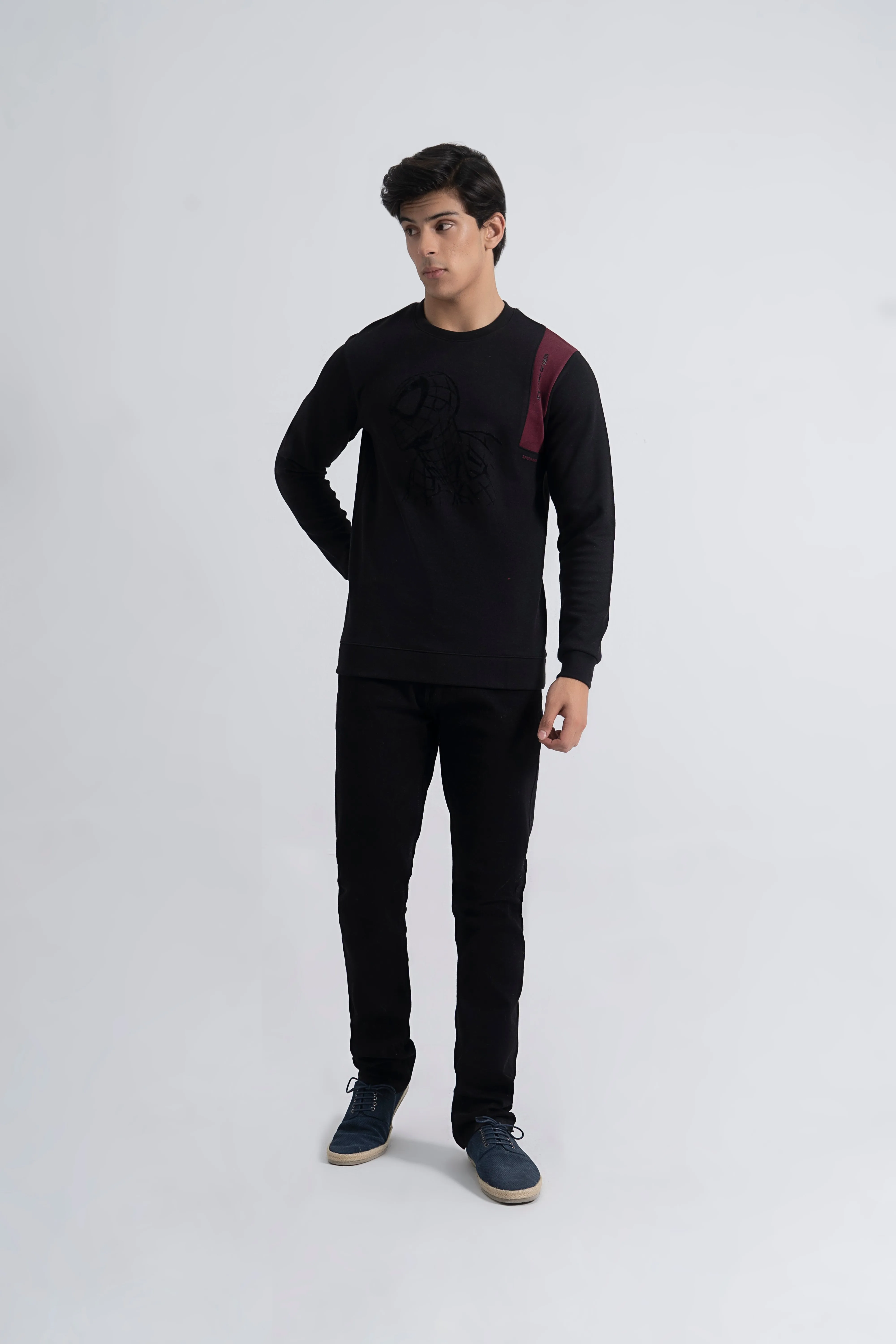 Black Graphic Sweatshirt