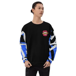 Blue Geometric Unisex Sweatshirt