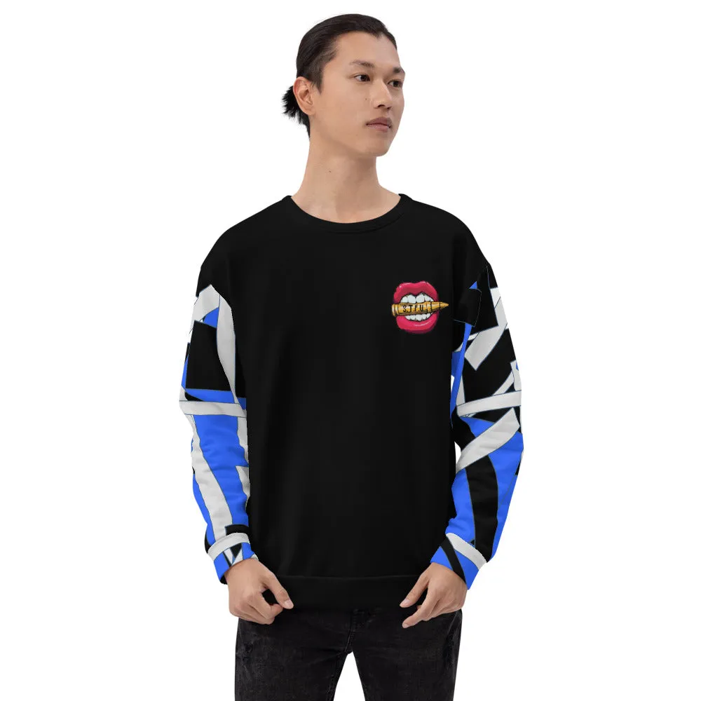 Blue Geometric Unisex Sweatshirt