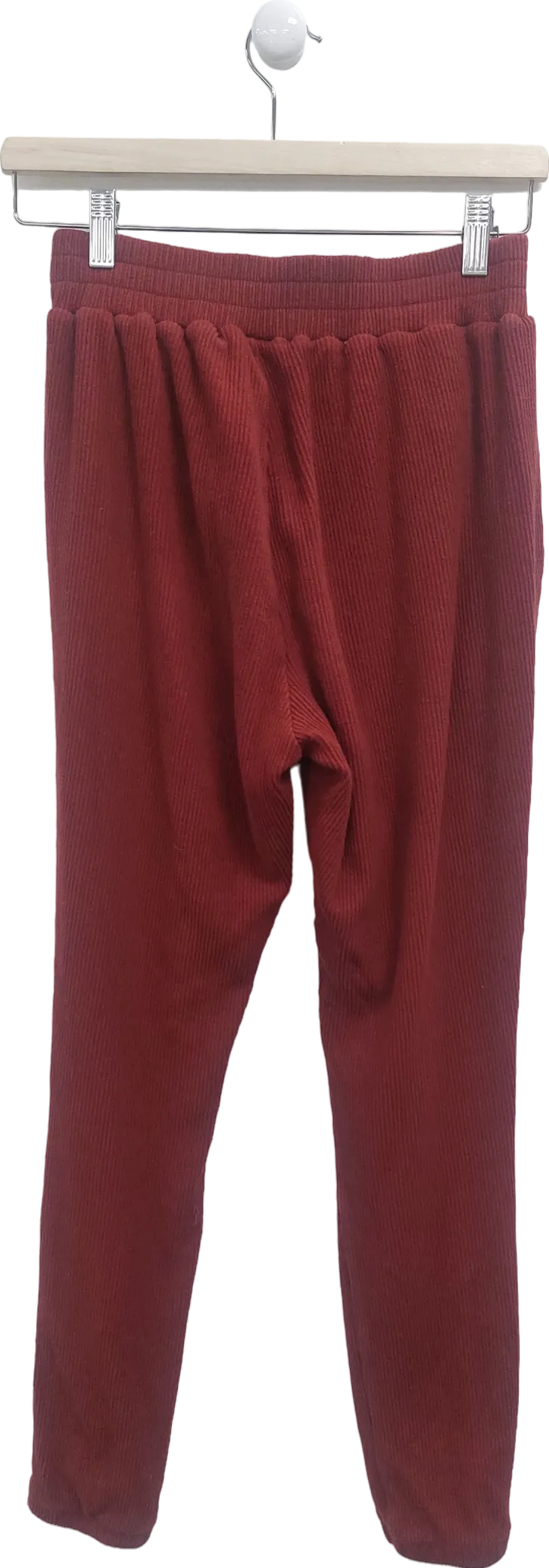Bo   Tee Red Ribbed Cuffed Jogger UK XS