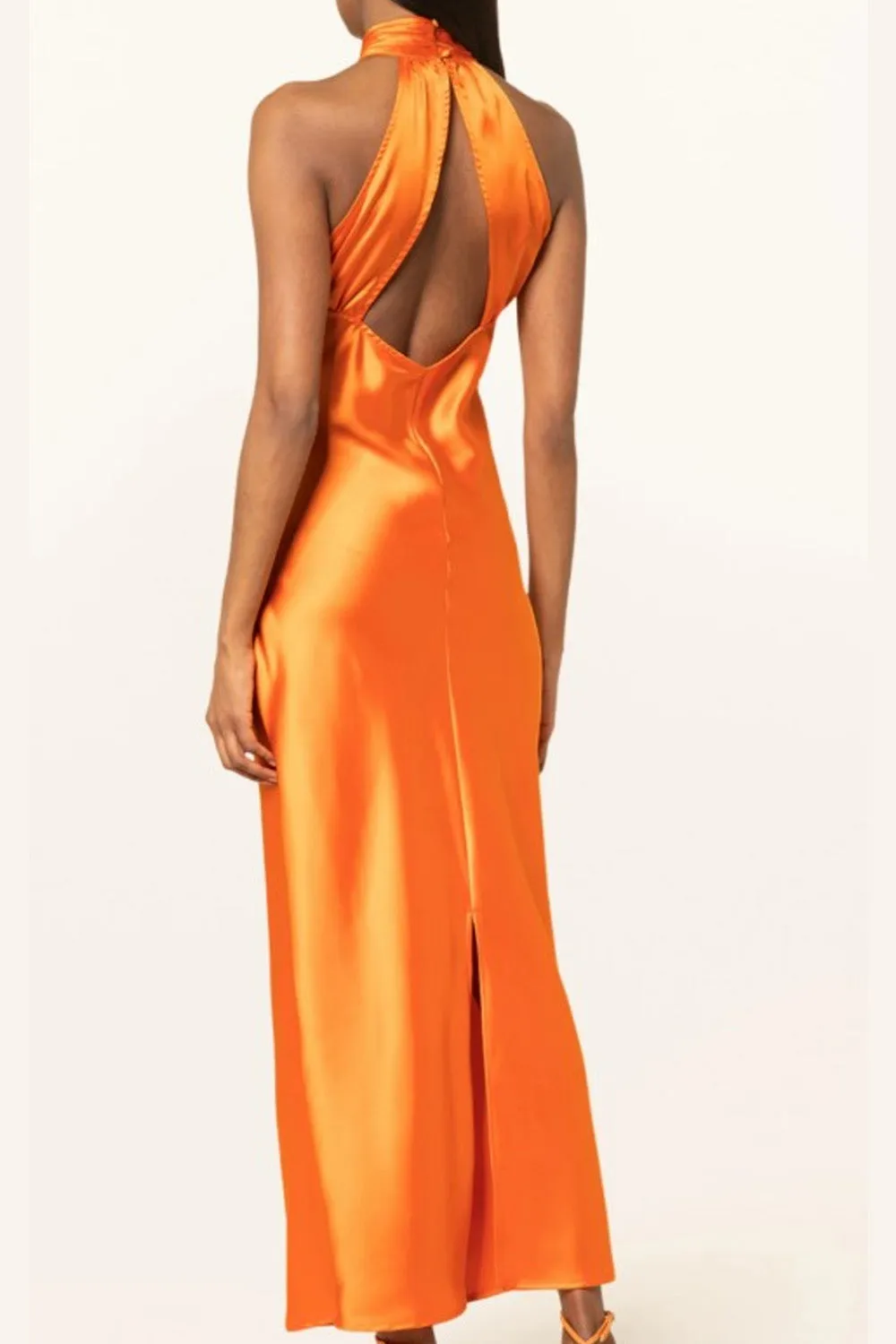 Botanical Orange Dress