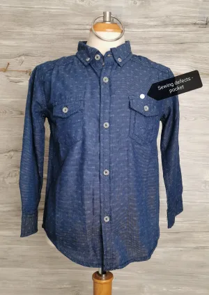 BOY SIZE 6 YEARS - BURNSIDE, Long-Sleeve Dress Shirt EUC B3