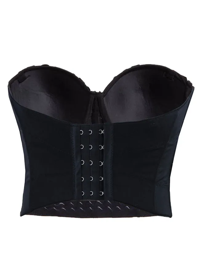 Burlesque Fashion Beaded Sequins Push Up Crop Top Bustier Bra