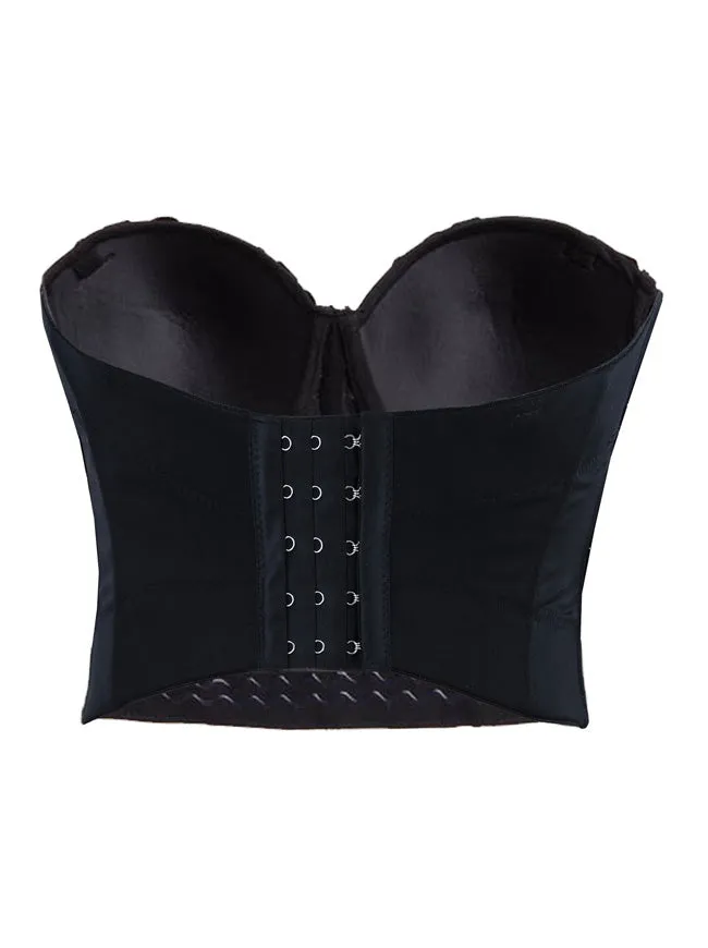 Burlesque Fashion Beaded Sequins Push Up Crop Top Bustier Bra