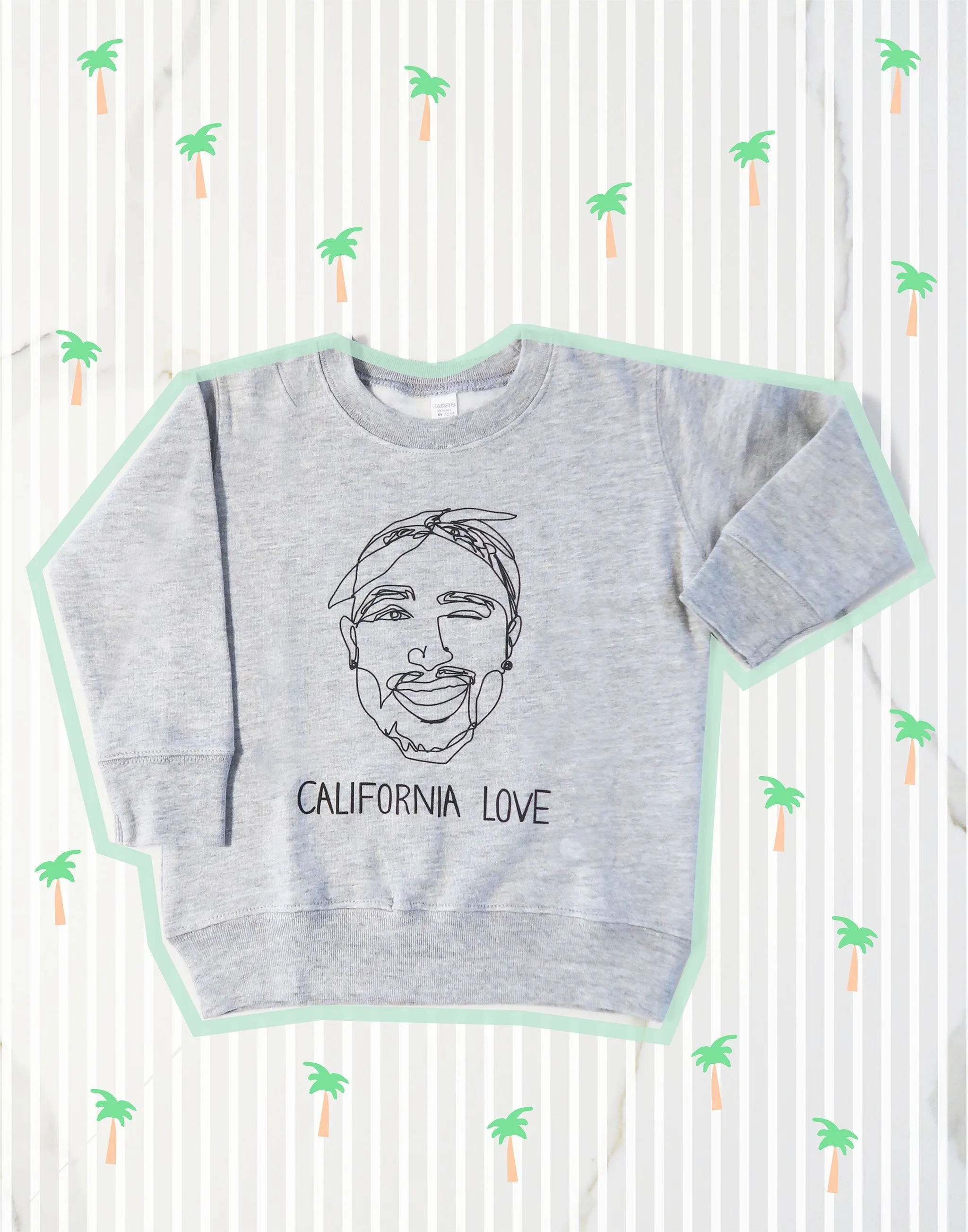 California Love Tupac Kids Sweatshirt