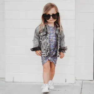 camo bolt t-shirt dress