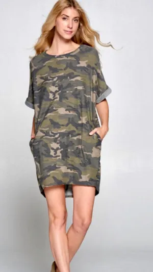 Camo T-Shirt Dress