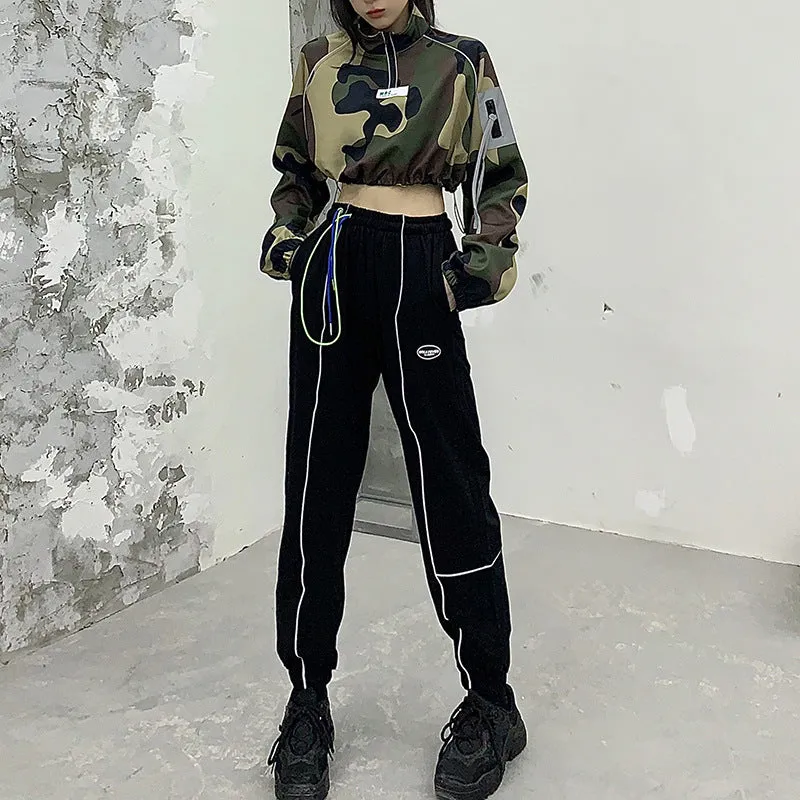 Camouflage Crop Top Jacket
