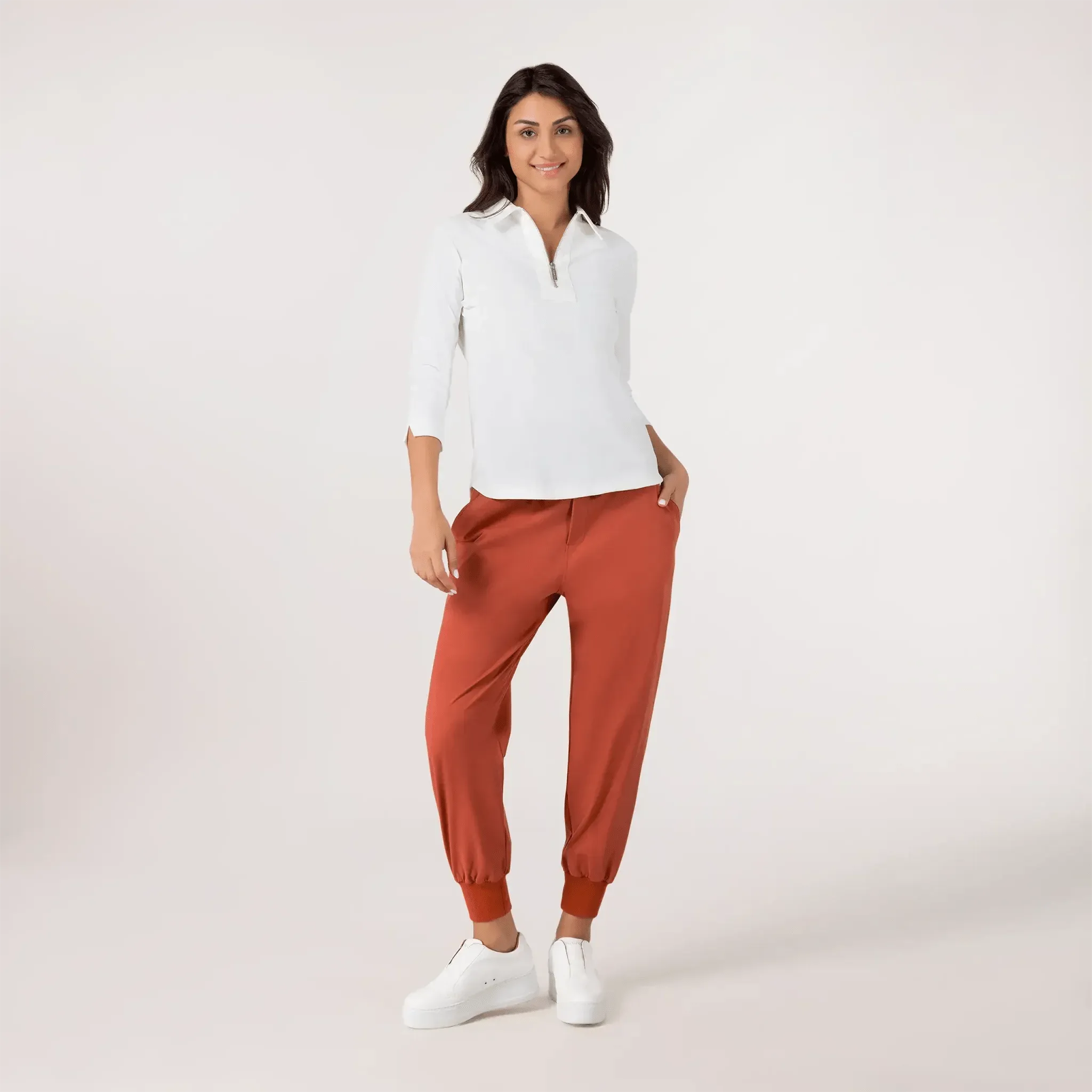 Cargo Jogger Pants - SEASONAL BRICK