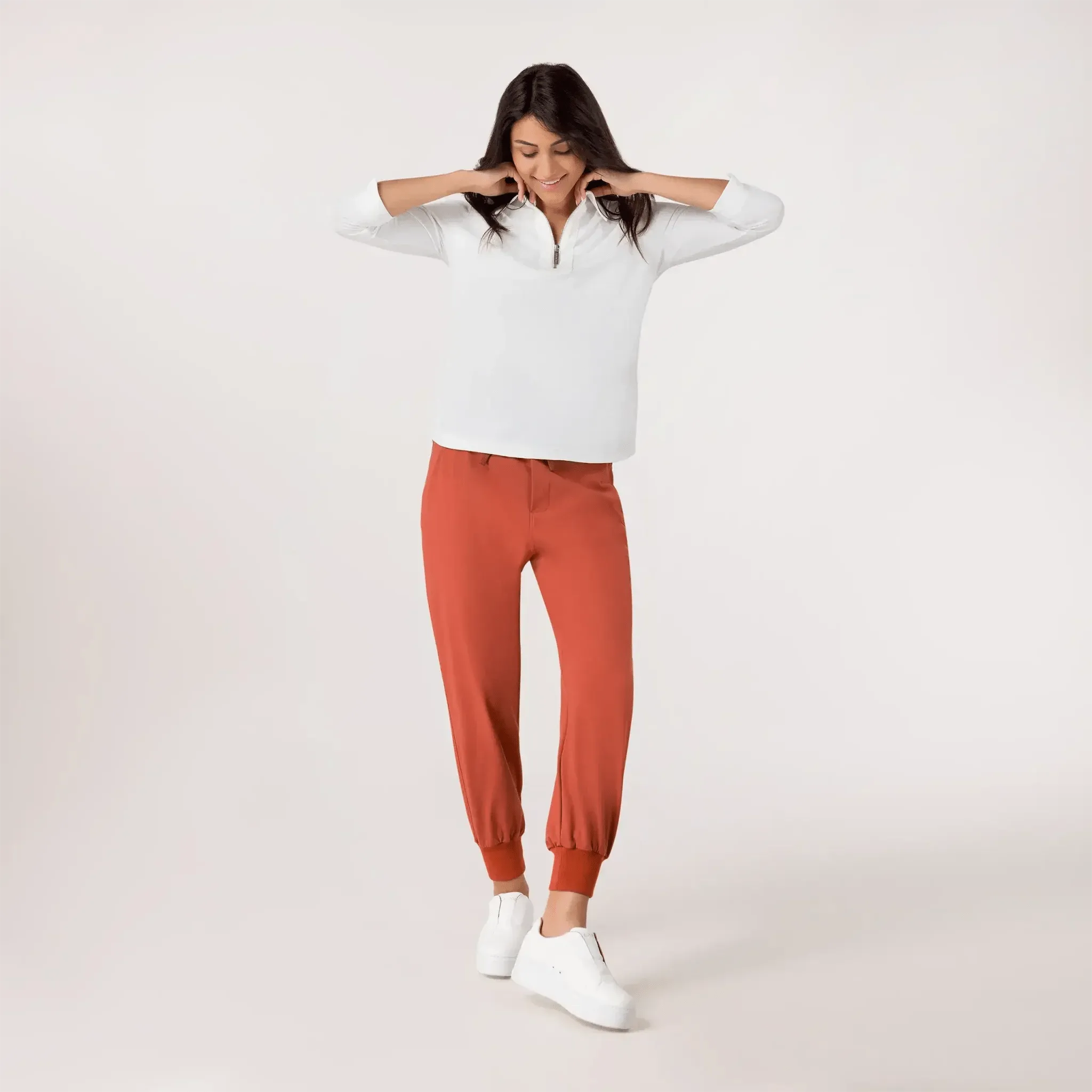 Cargo Jogger Pants - SEASONAL BRICK