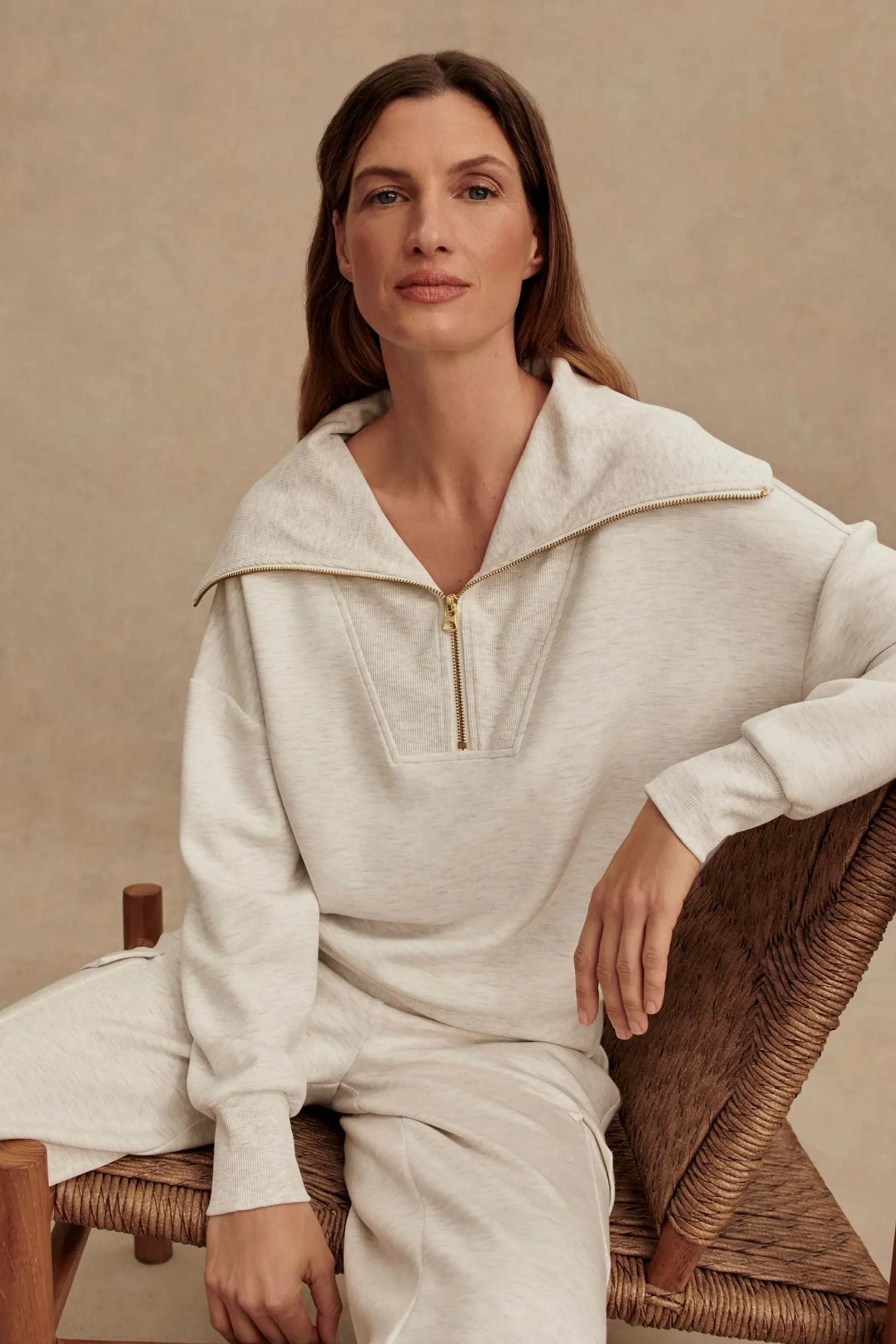 Catherine Half Zip Sweat