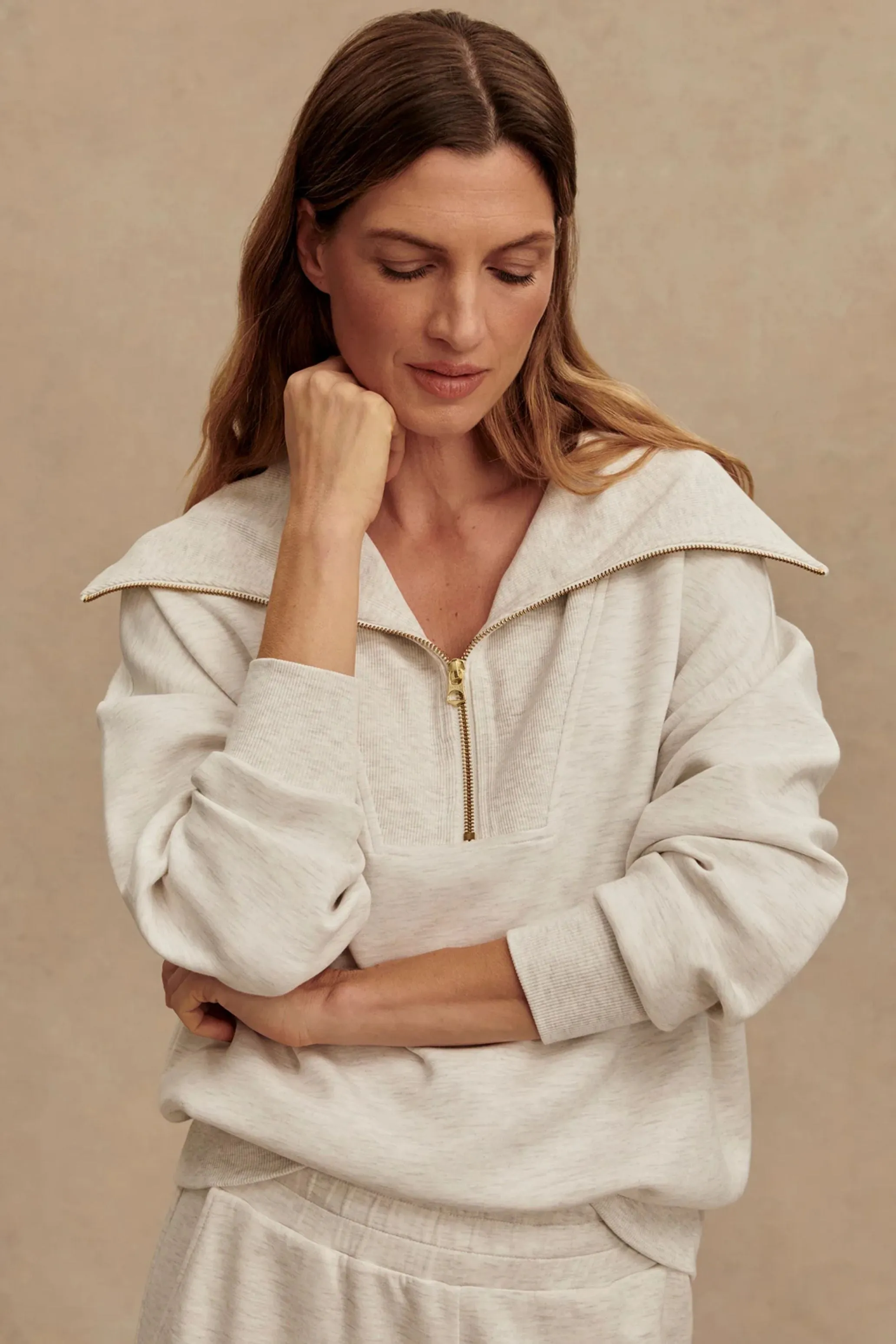 Catherine Half Zip Sweat
