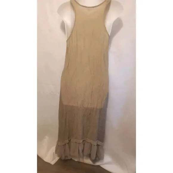 Cecico Dress Size S Romantic w/ Layers of Ruffles Sheer Hi- Low Tiered Layered