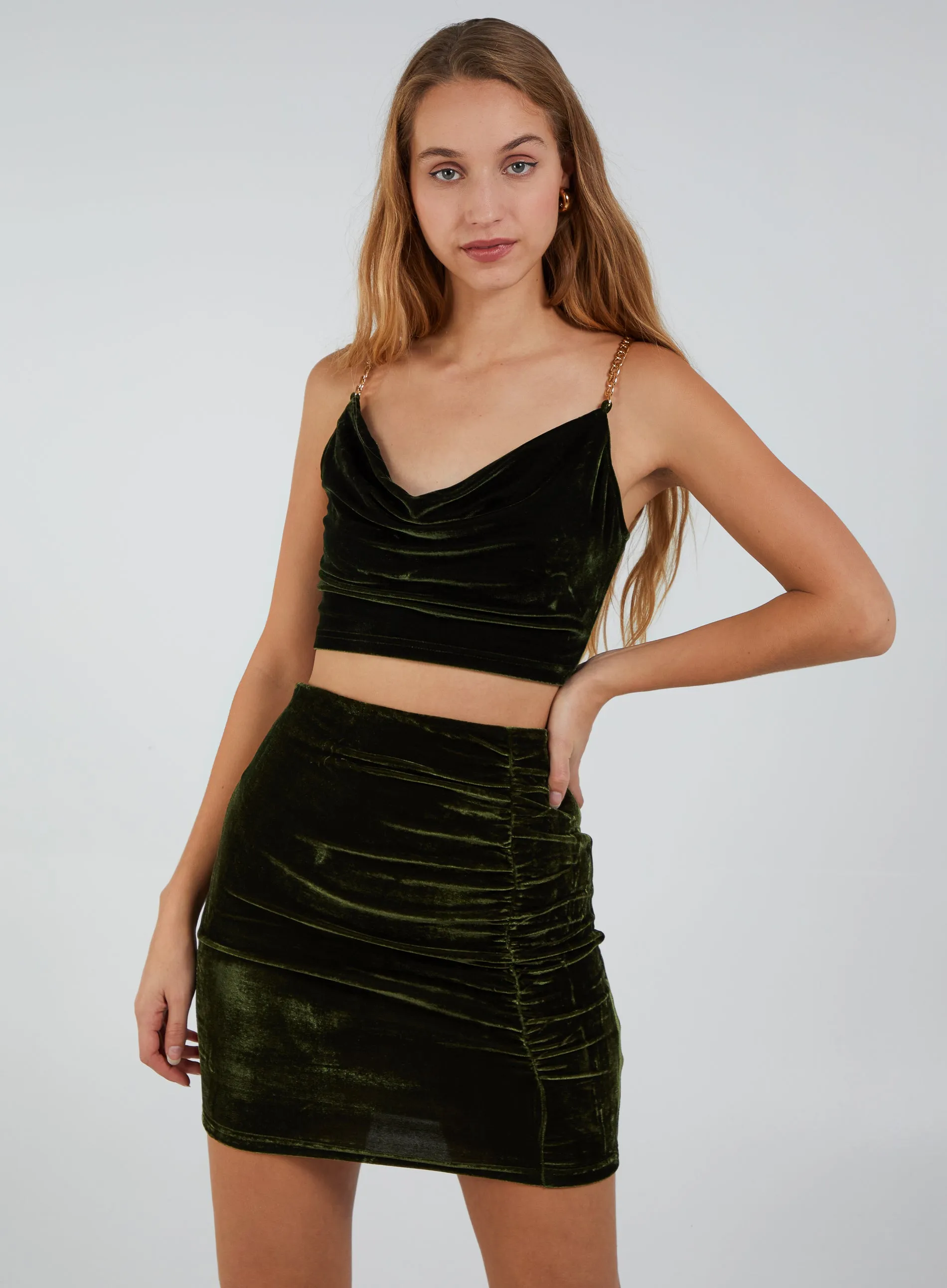 Chain Detail Crop Top