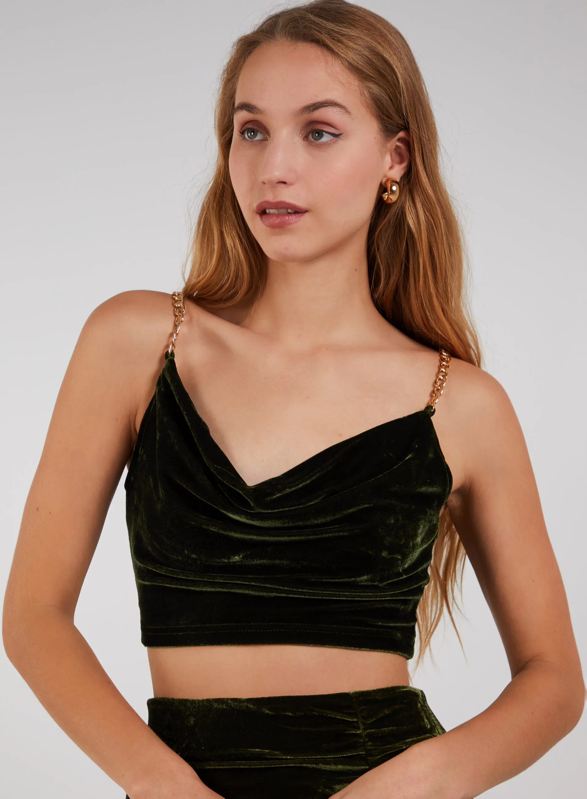 Chain Detail Crop Top