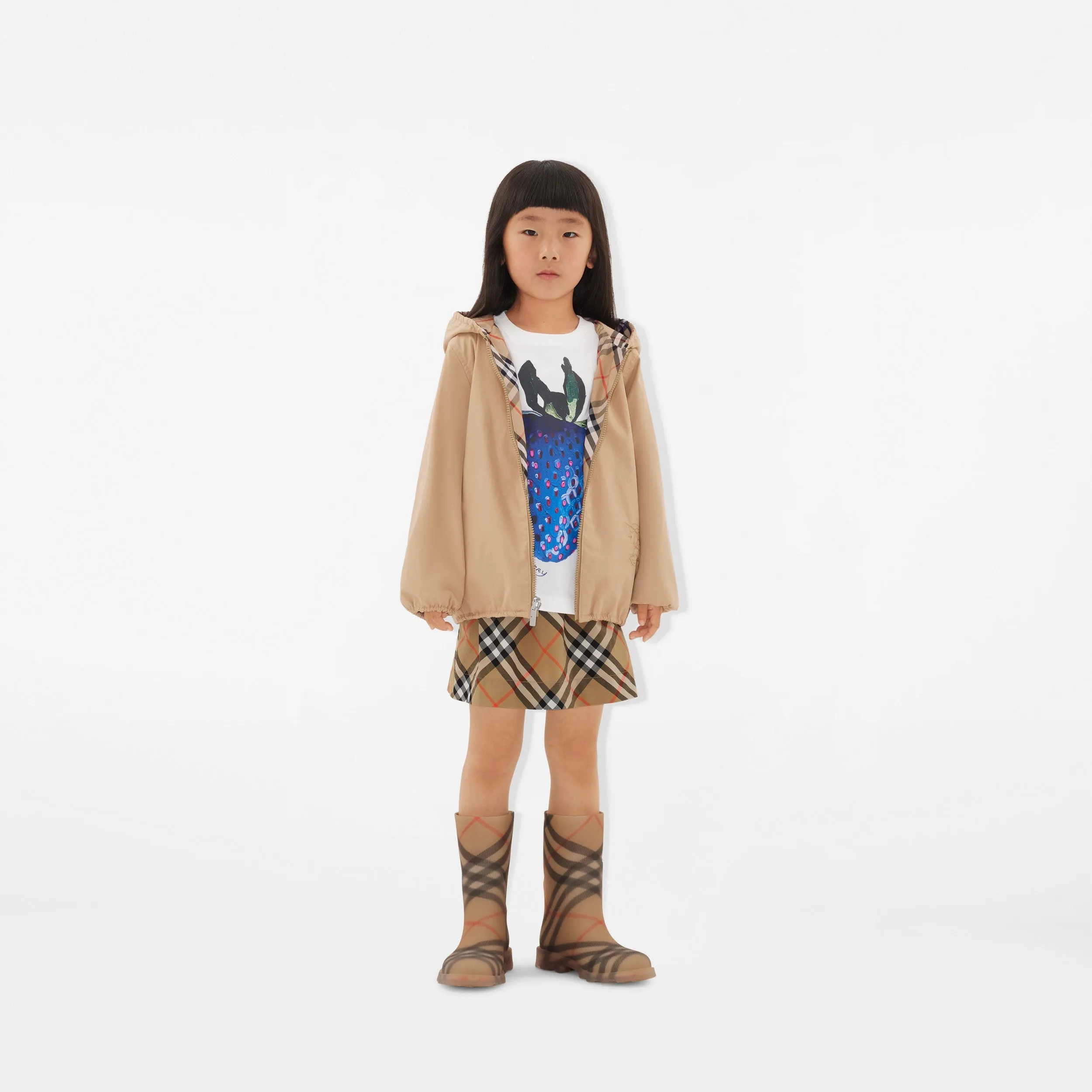 Check Cotton Skirt 8096413