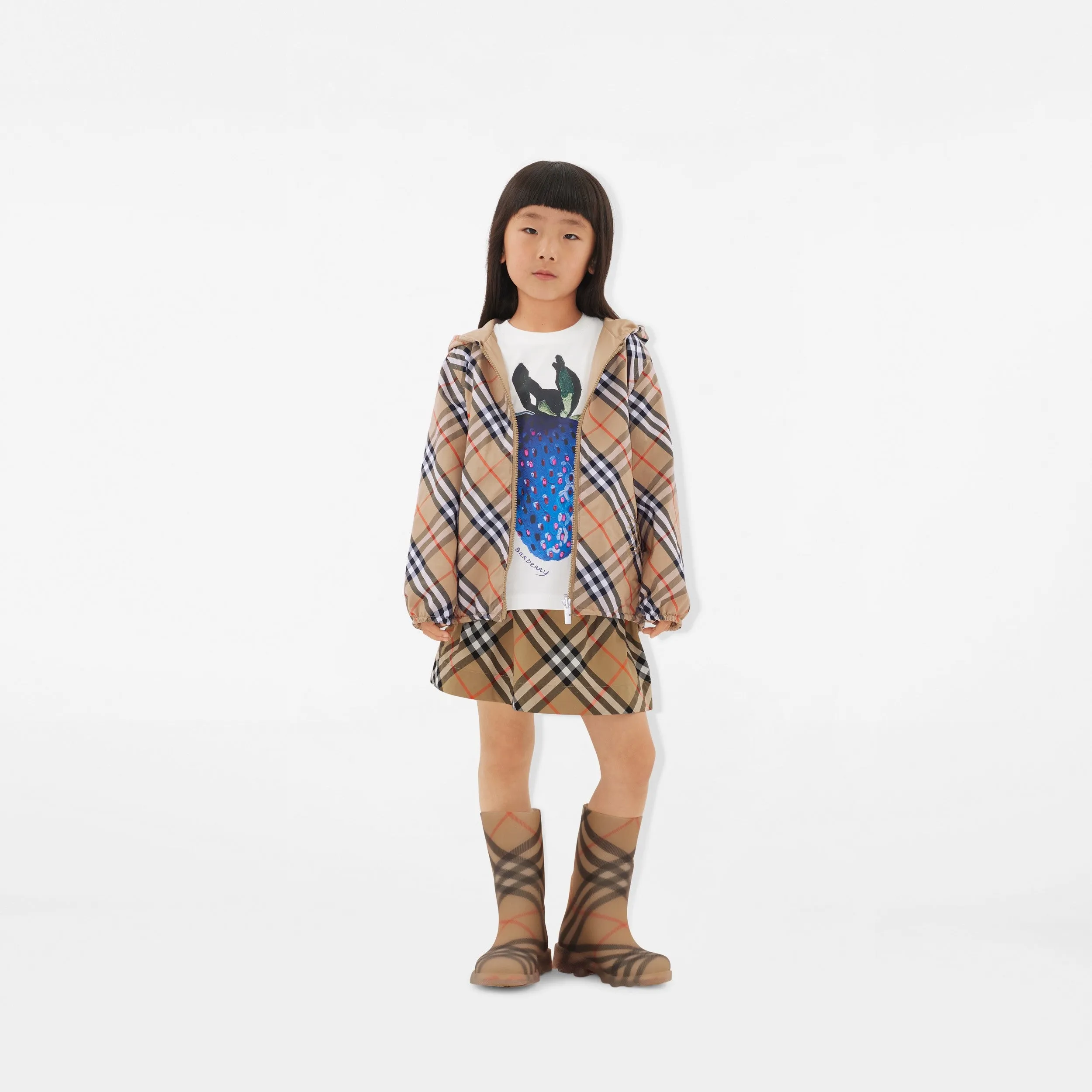Check Cotton Skirt 8096413